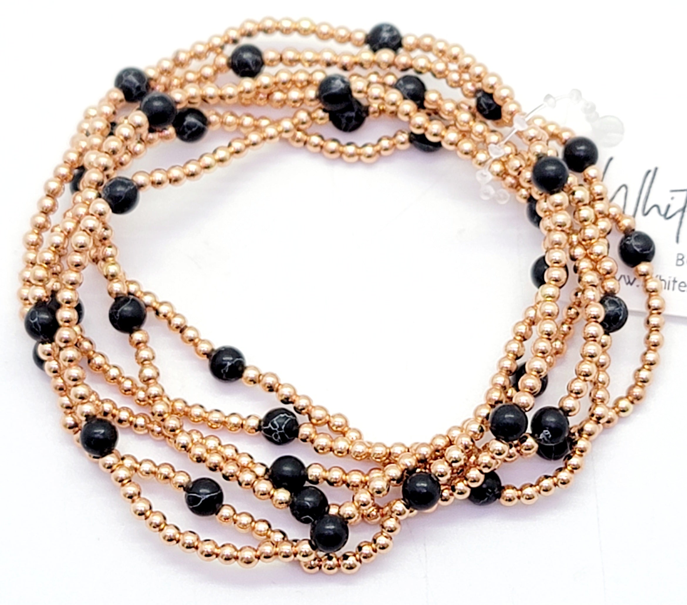 Delicate Gold Bead and Accent Bead Bracelets. *Final Sale*