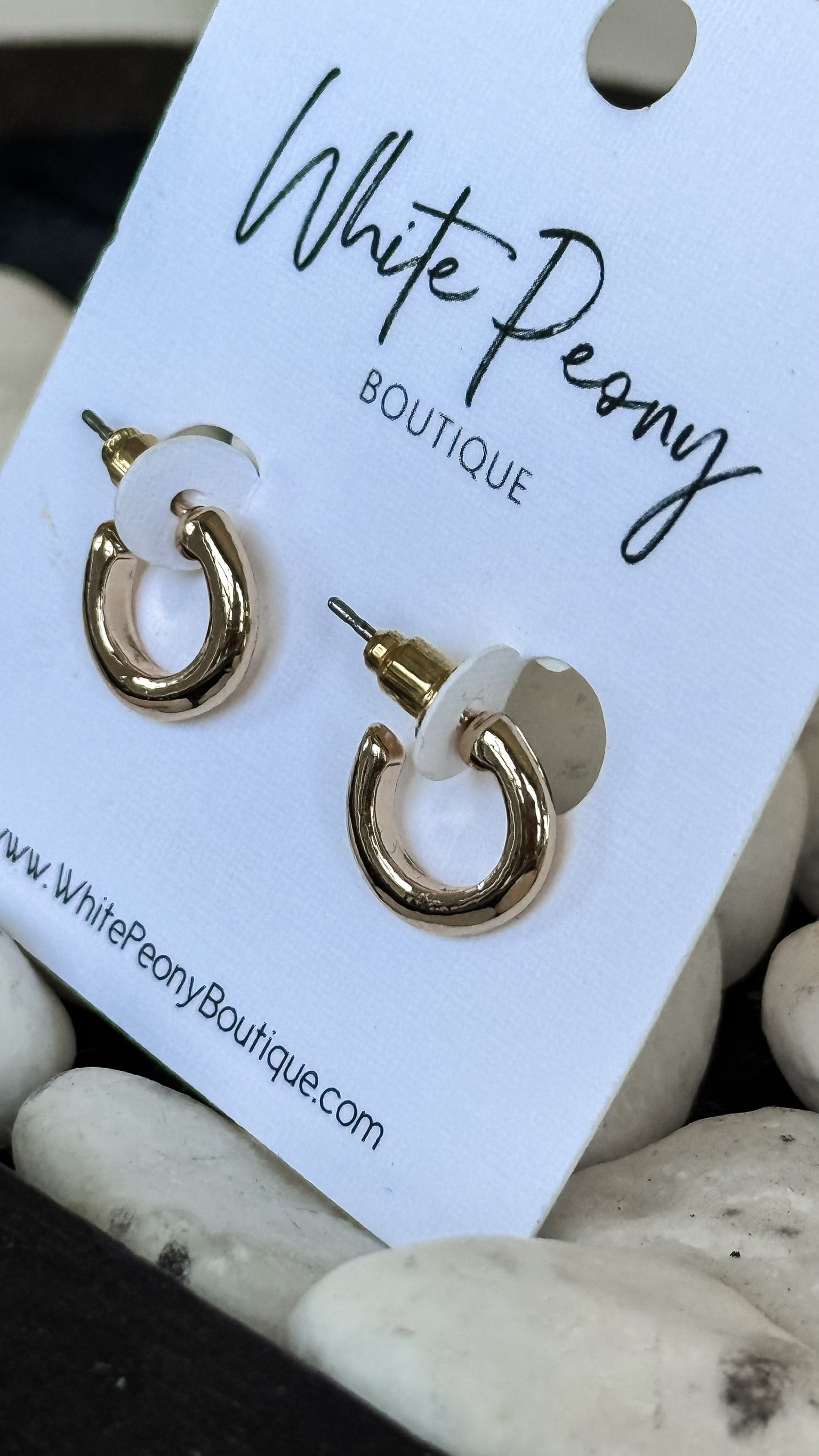Mid Size Open Hoop Earrings
