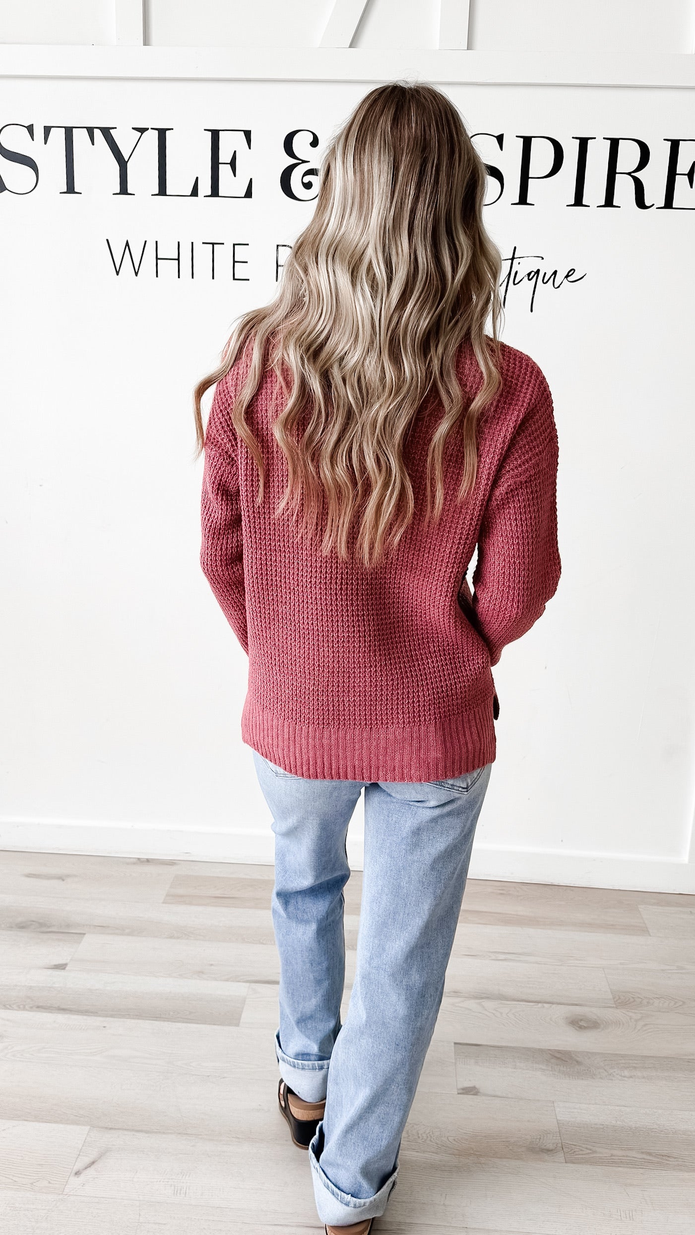 Mindy Waffle Sweater