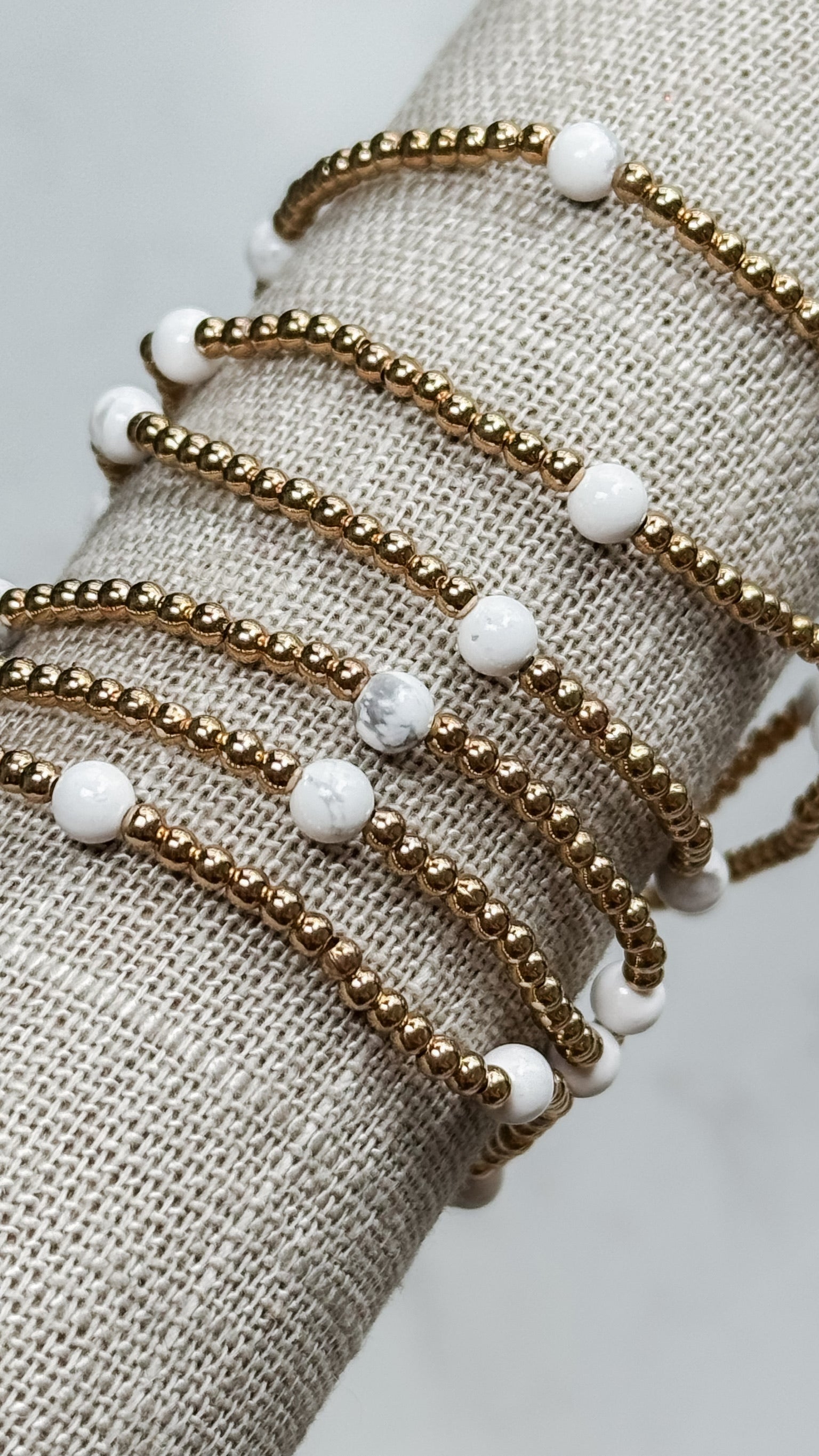 Delicate Gold Bead and Accent Bead Bracelets. *Final Sale*