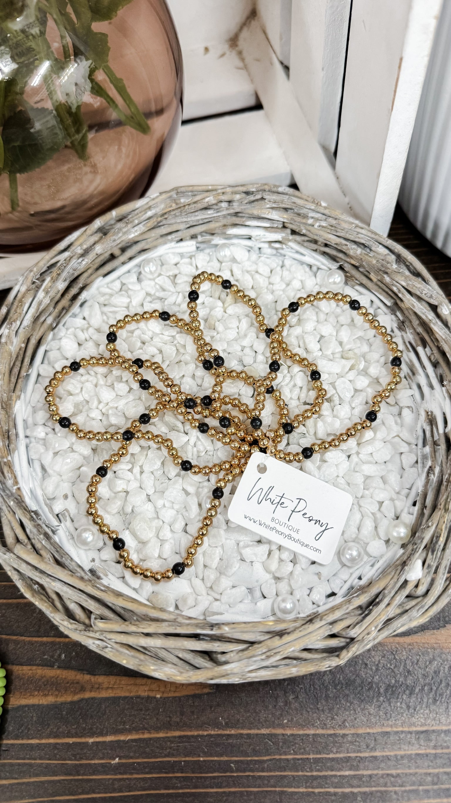 Delicate Gold Bead and Accent Bead Bracelets. *Final Sale*