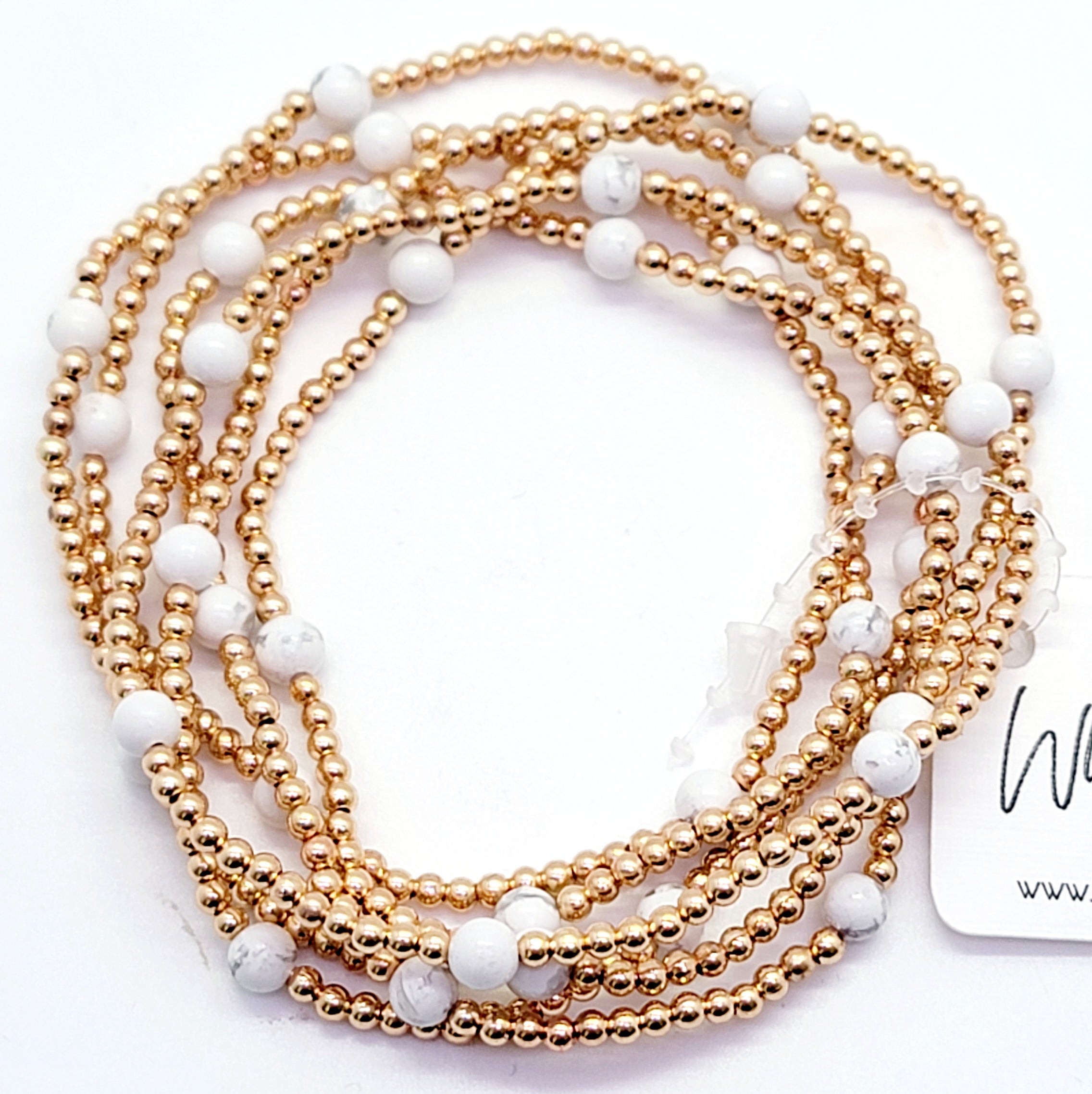 Delicate Gold Bead and Accent Bead Bracelets. *Final Sale*