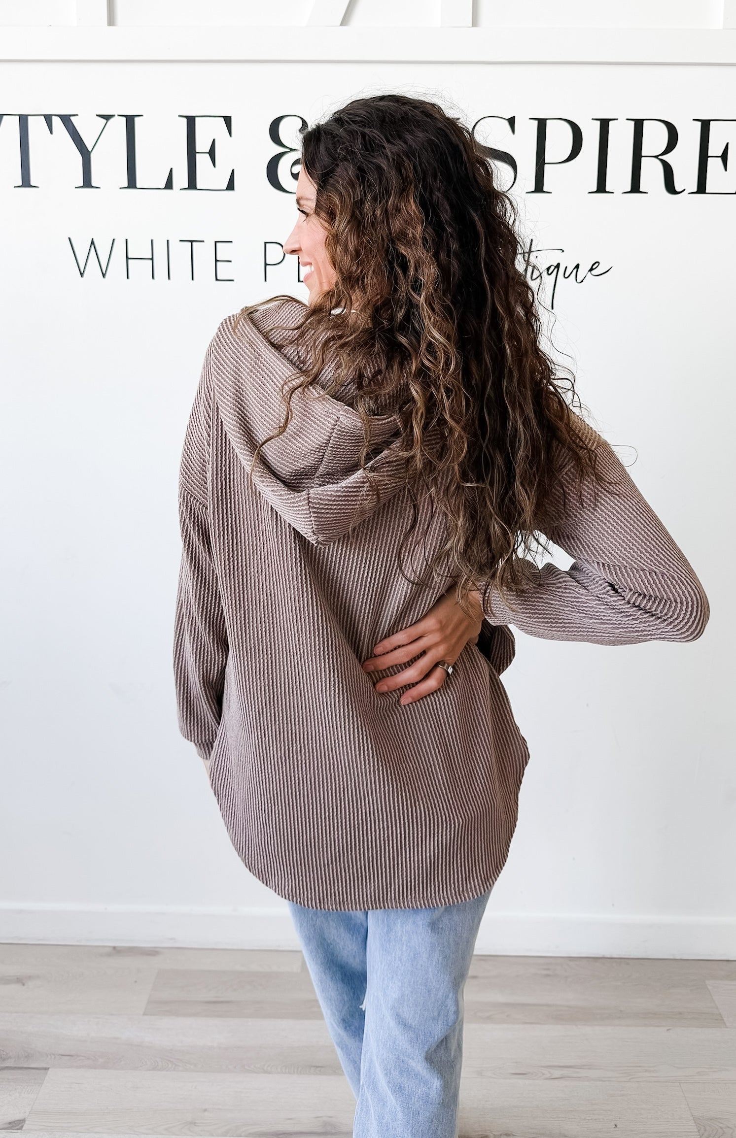Carmen Half Zip Urban Ribbed Hoodie