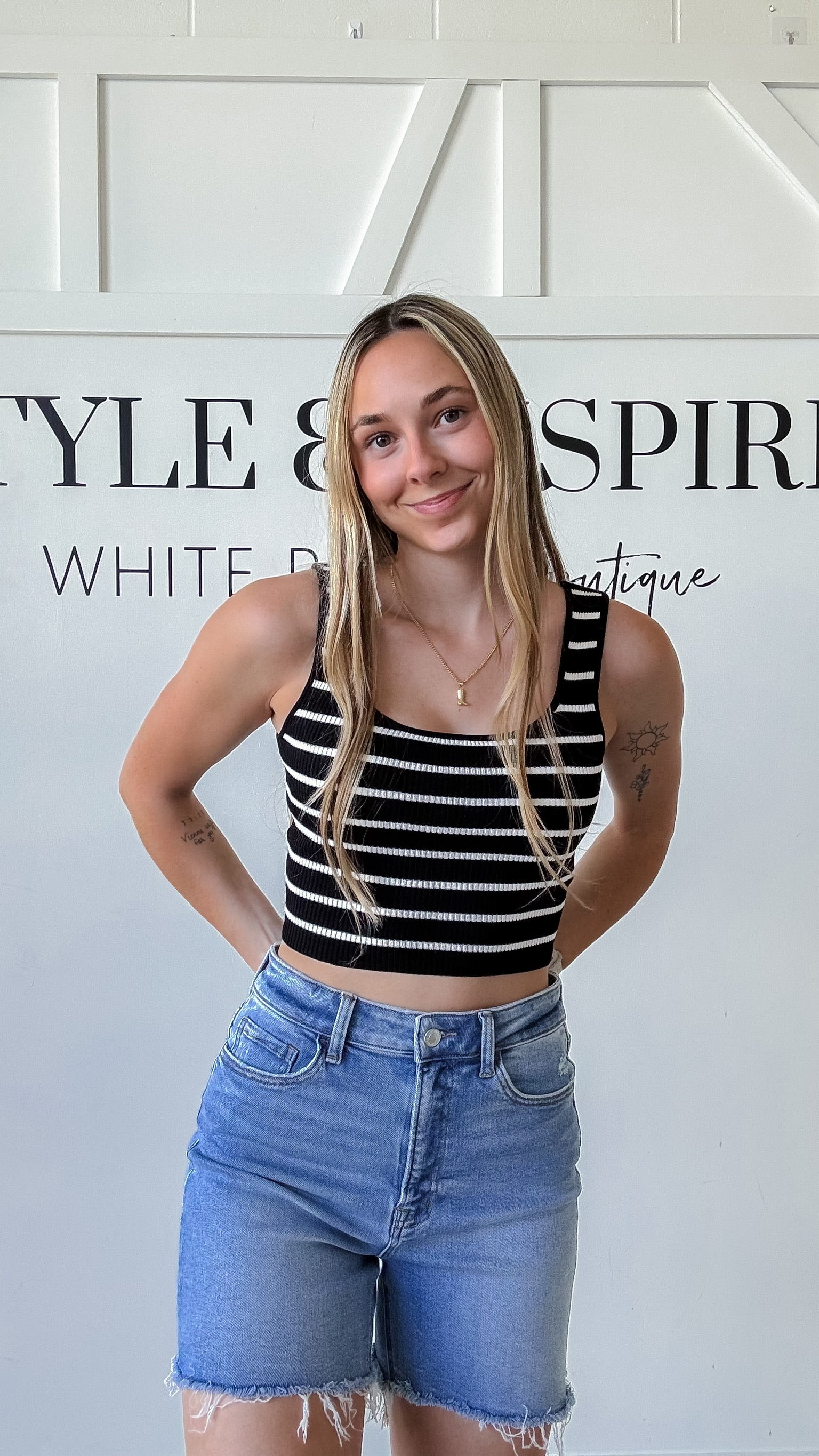 Bellamy Stripe Sweater Tank