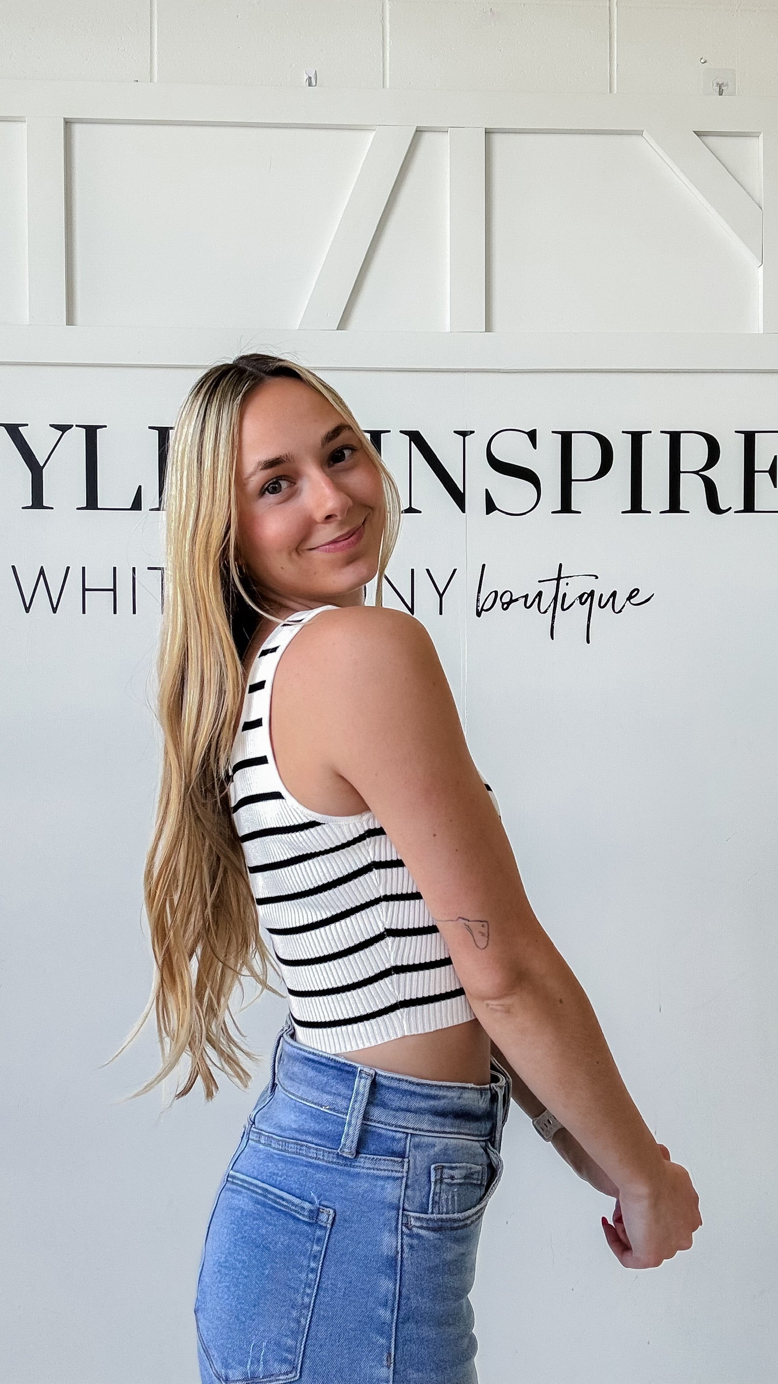 Bellamy Stripe Sweater Tank