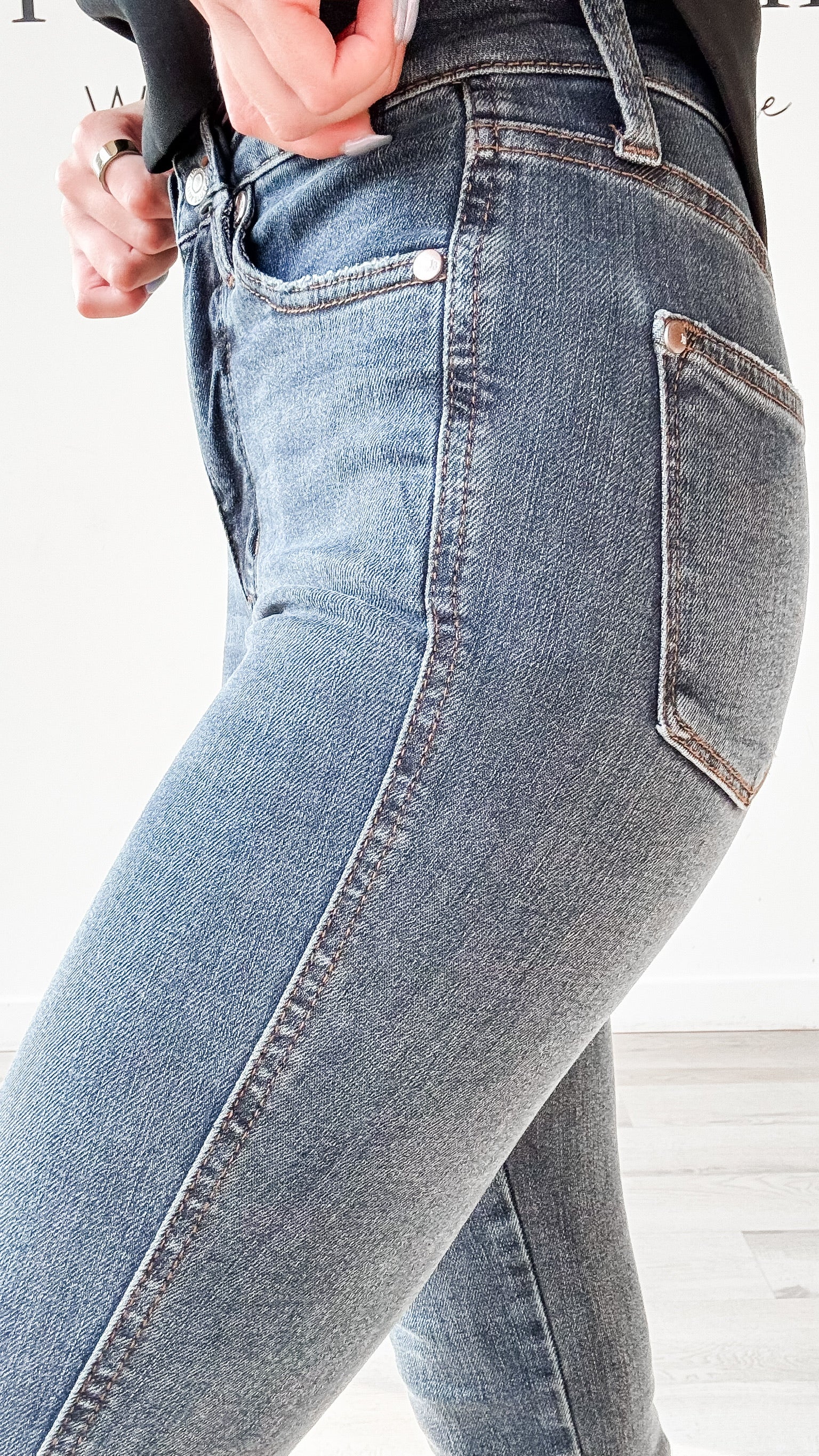 Judy Blue TC Step Hem Skinny Jeans