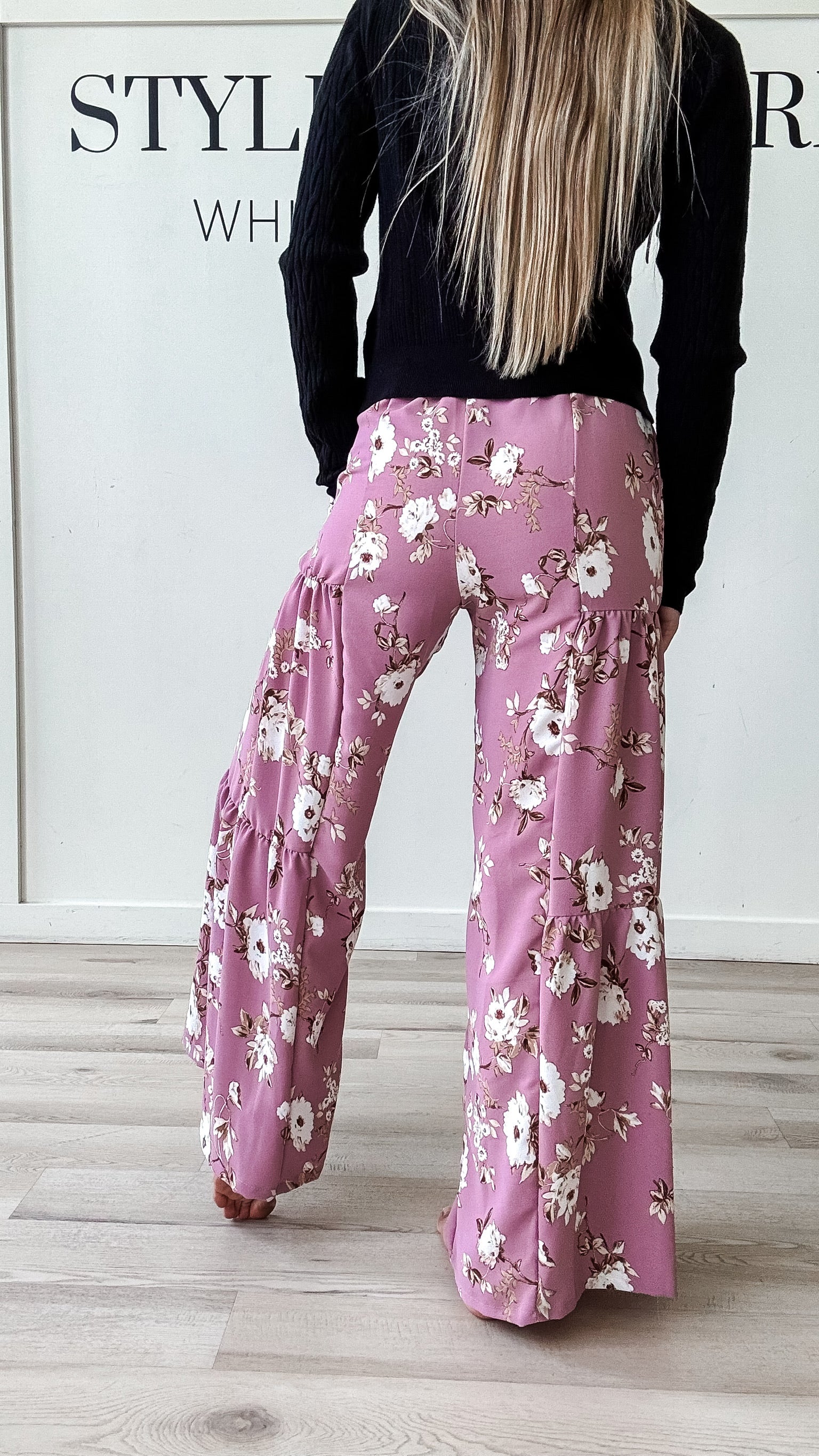 Luella Floral Wide Leg Pants