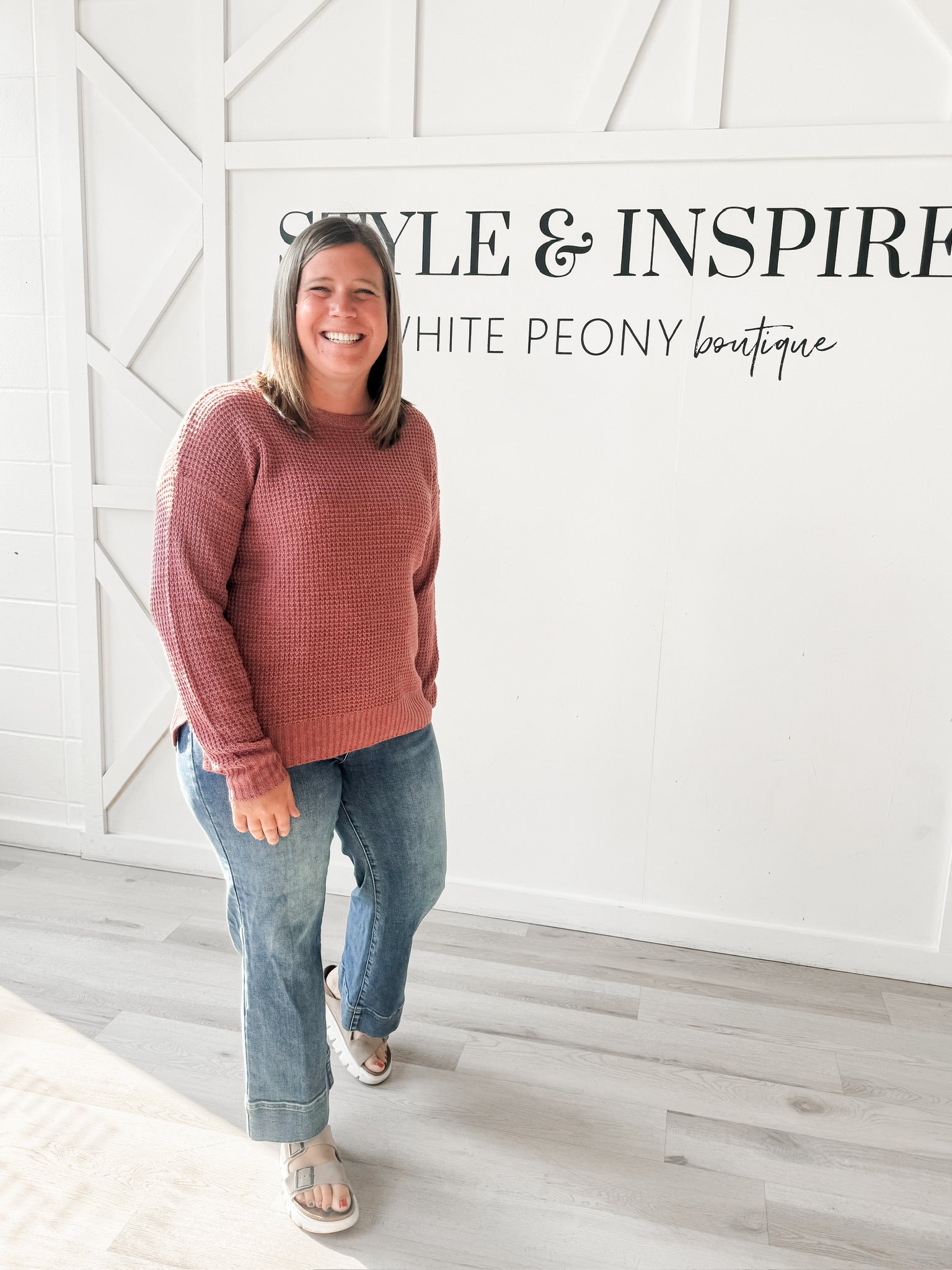 Mindy Waffle Sweater