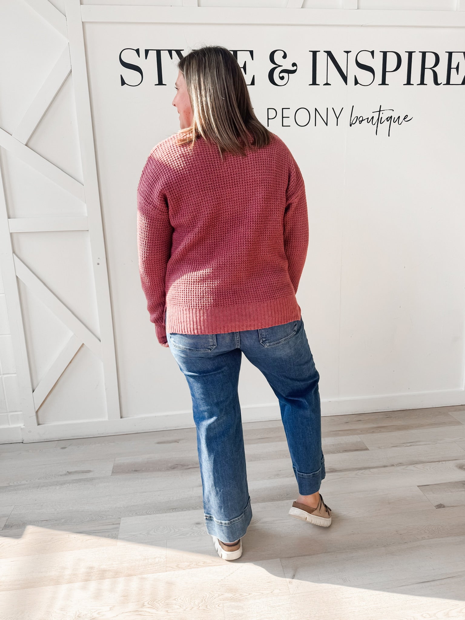 Mindy Waffle Sweater