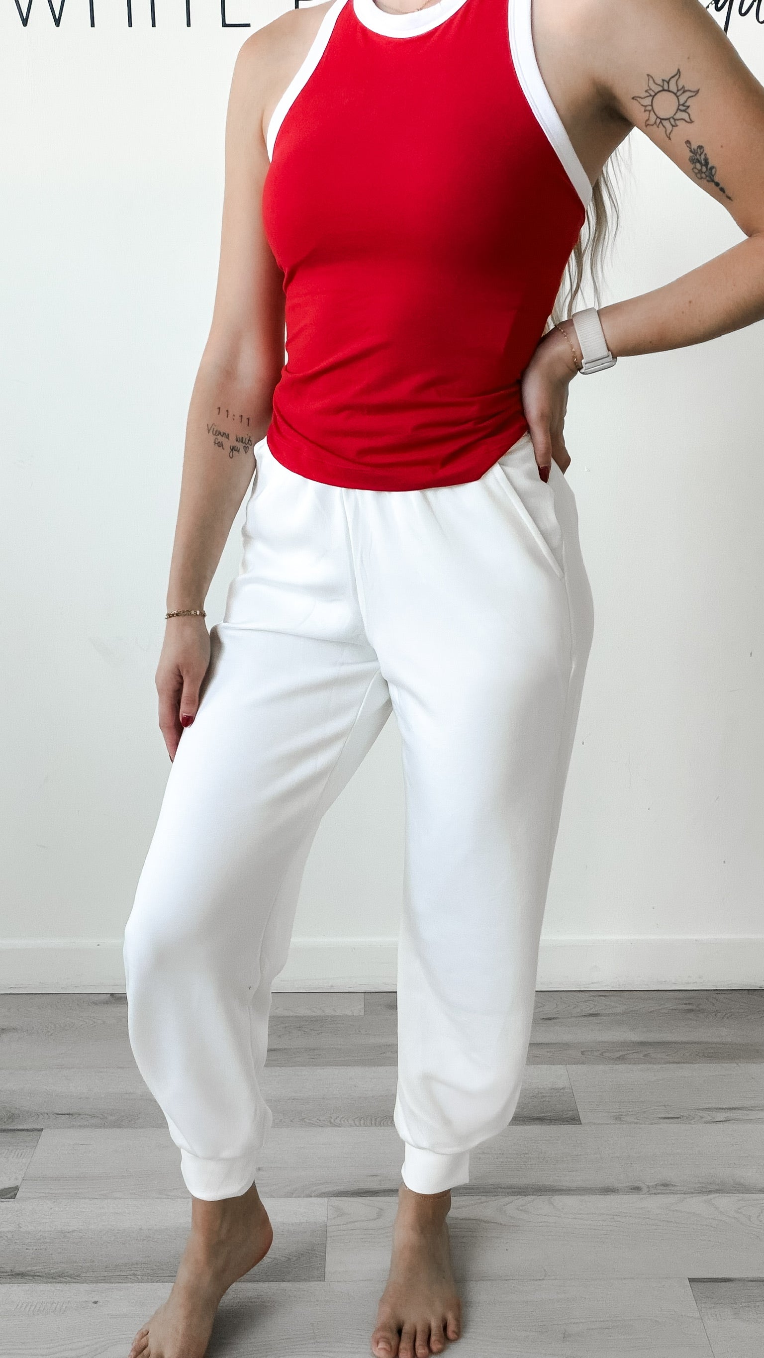 Stella Ankle Pleated Scuba Jogger