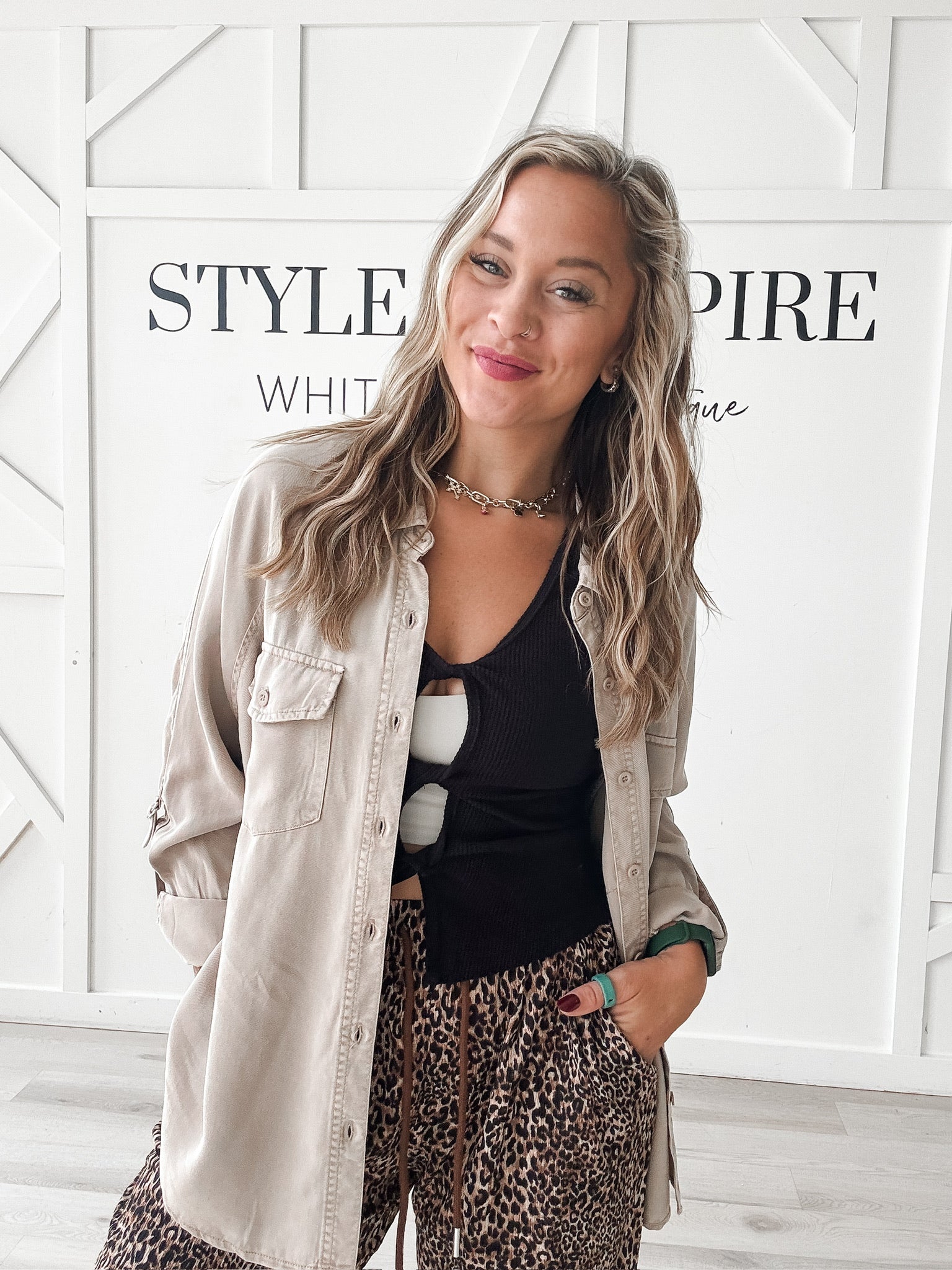 Sofia Oversized Tencel Shirt