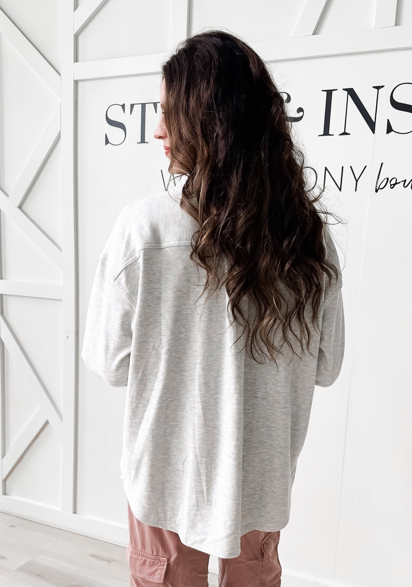 Marilyn Solid Knit Shacket