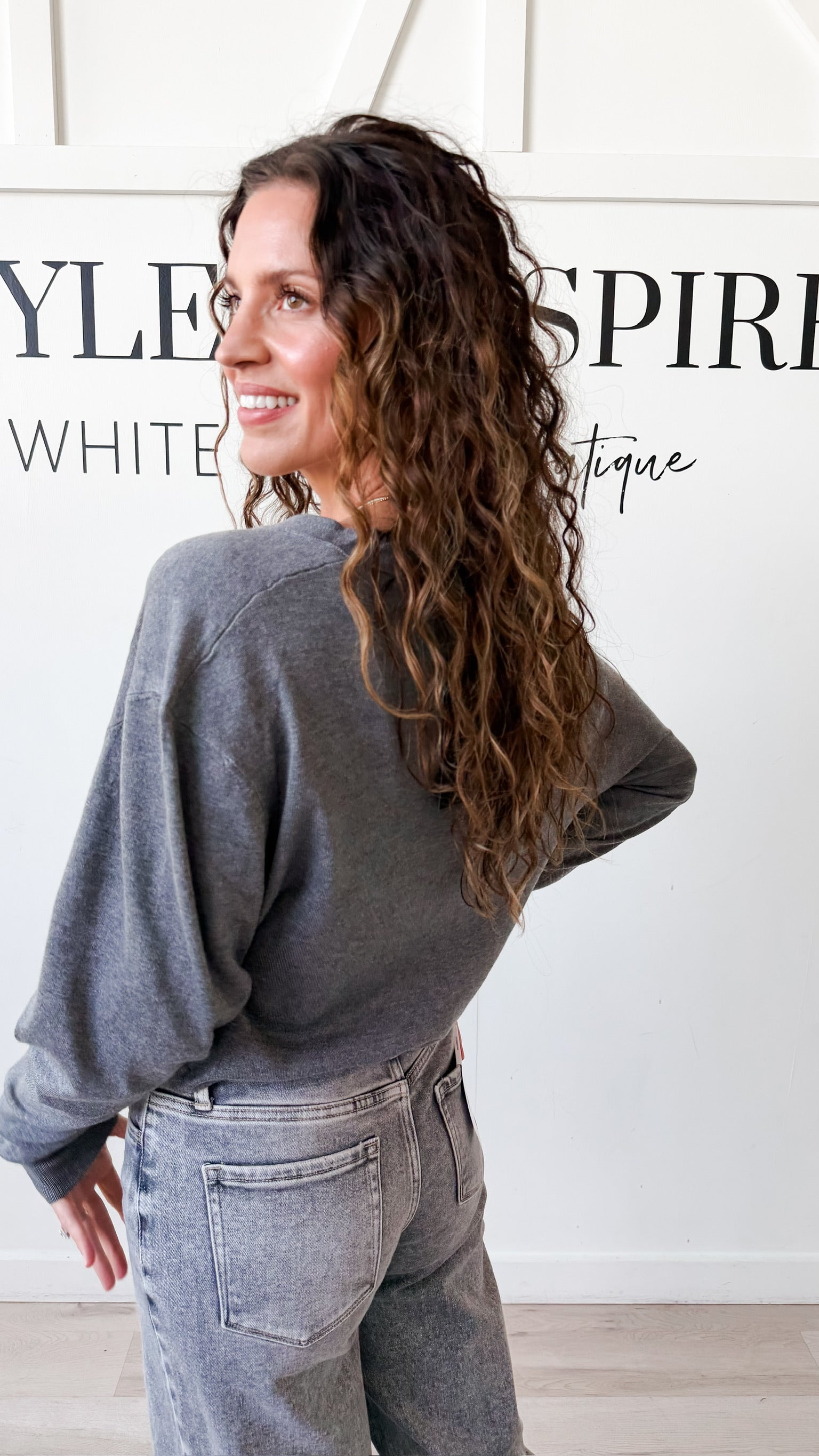 Mona Cropped V-Neck Cardigan