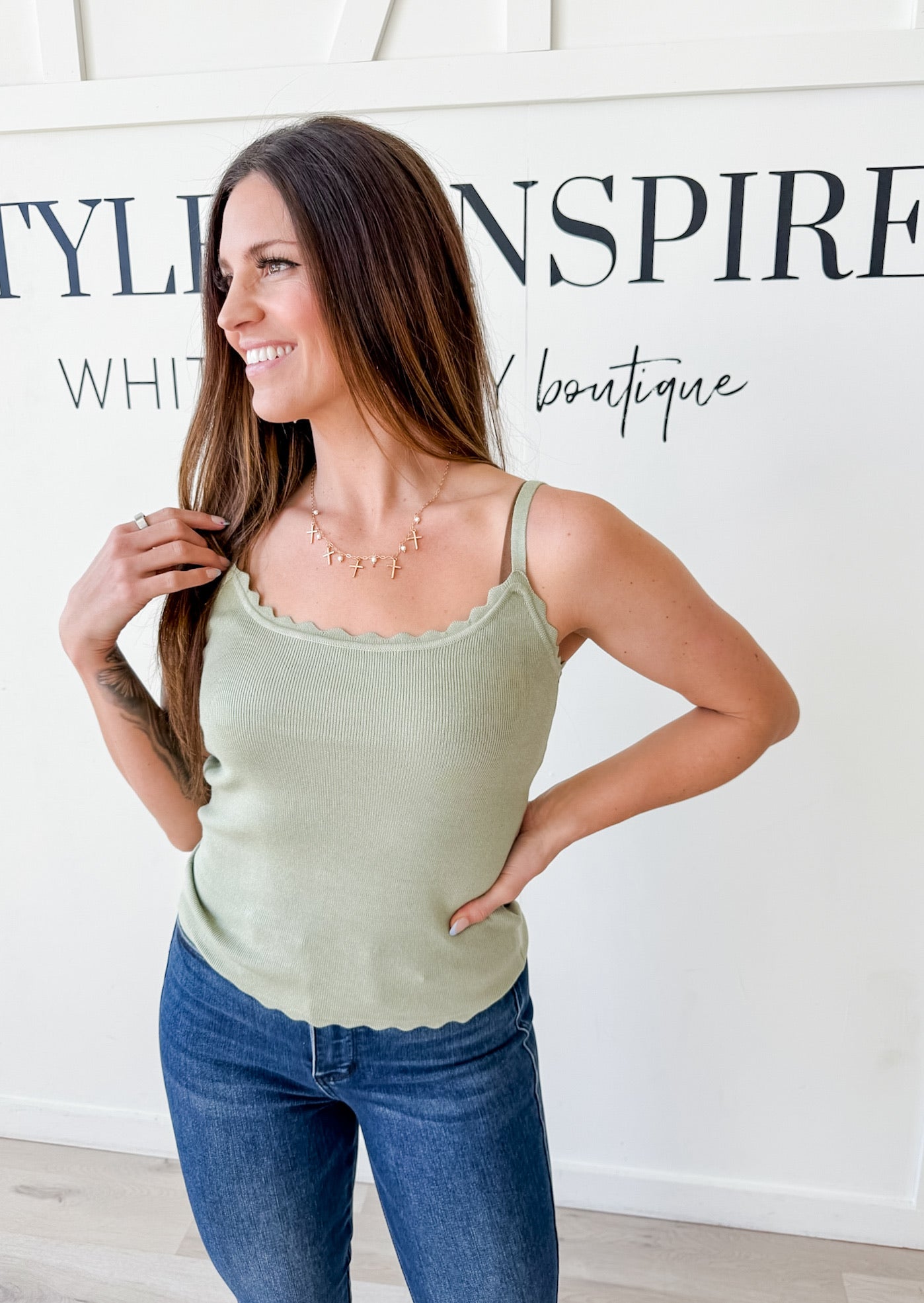 Devon Scalloped Cami