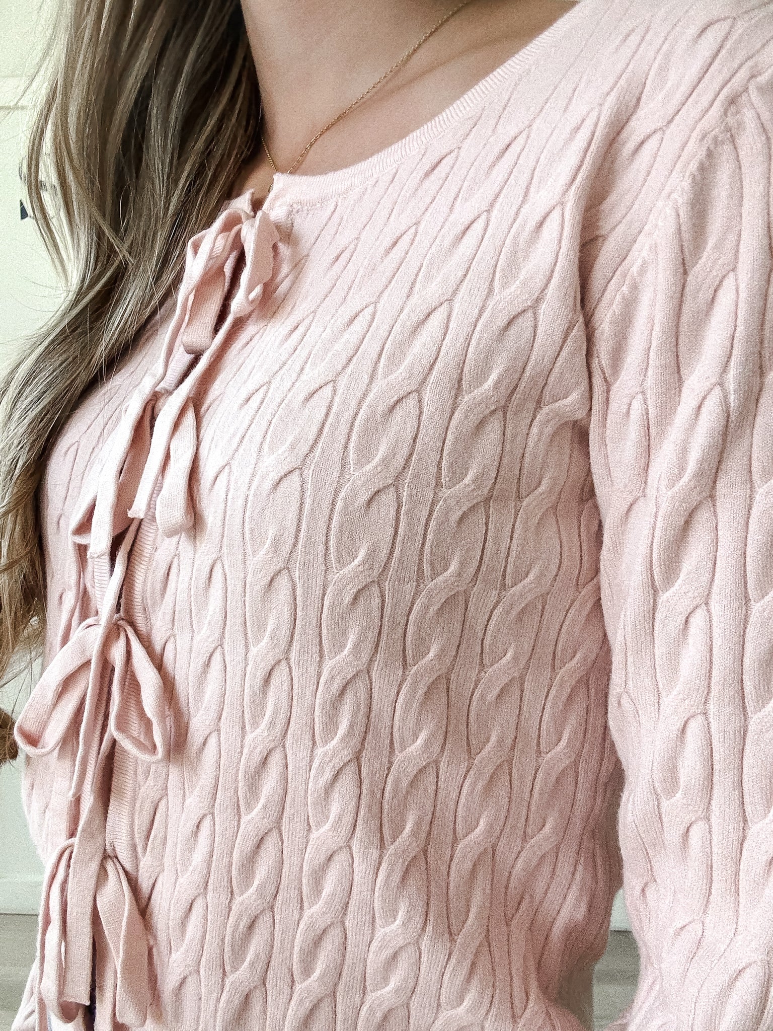 Megan Tie Front Sweater