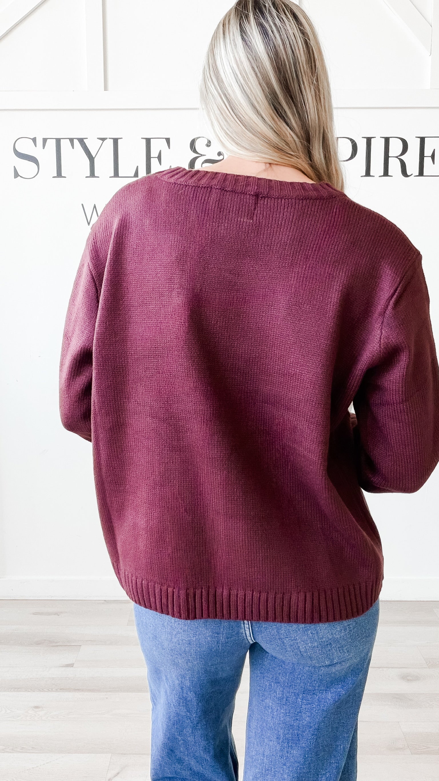 Wine Weather Sweater