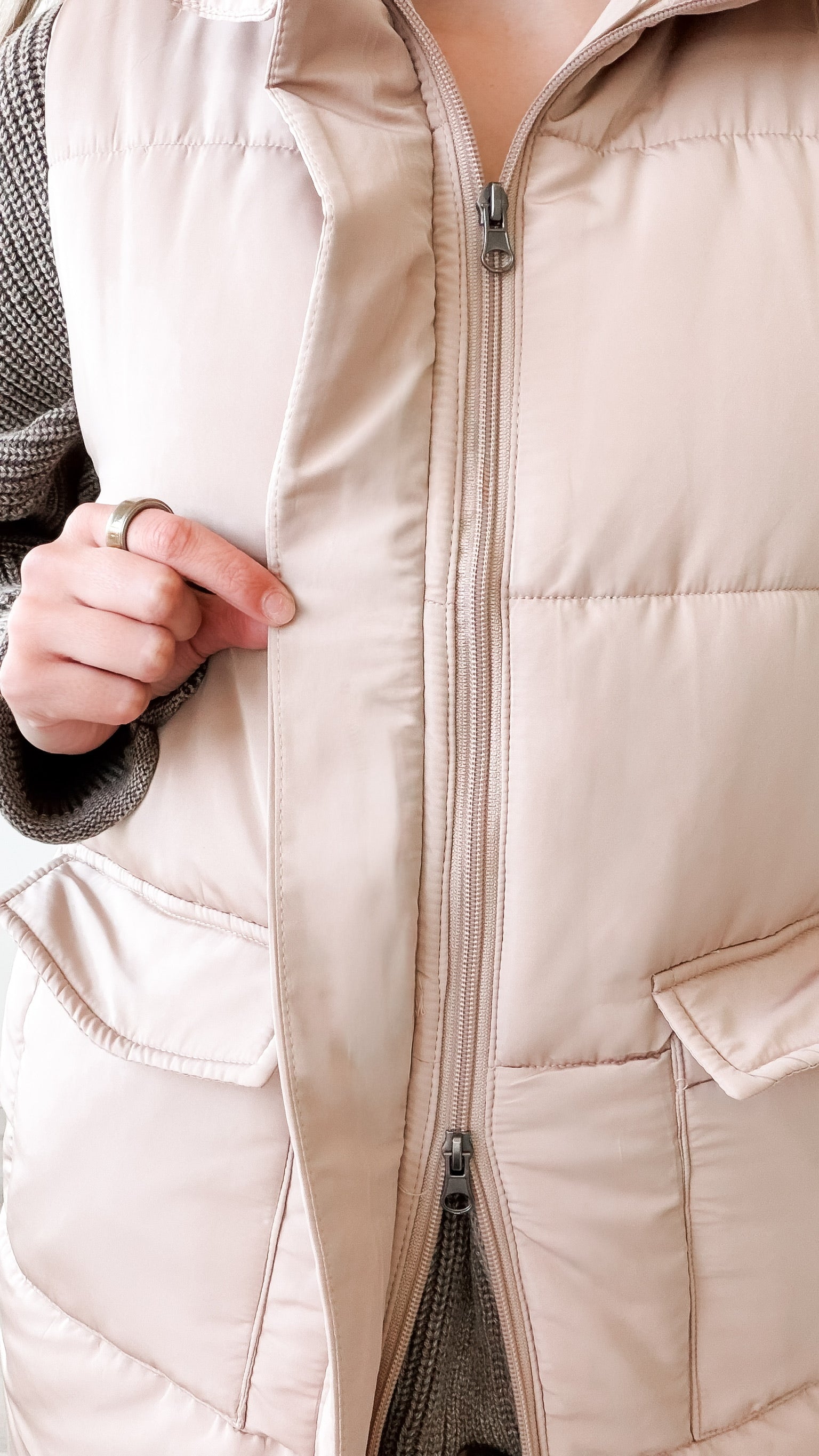 Gwen Long Quilted Vest