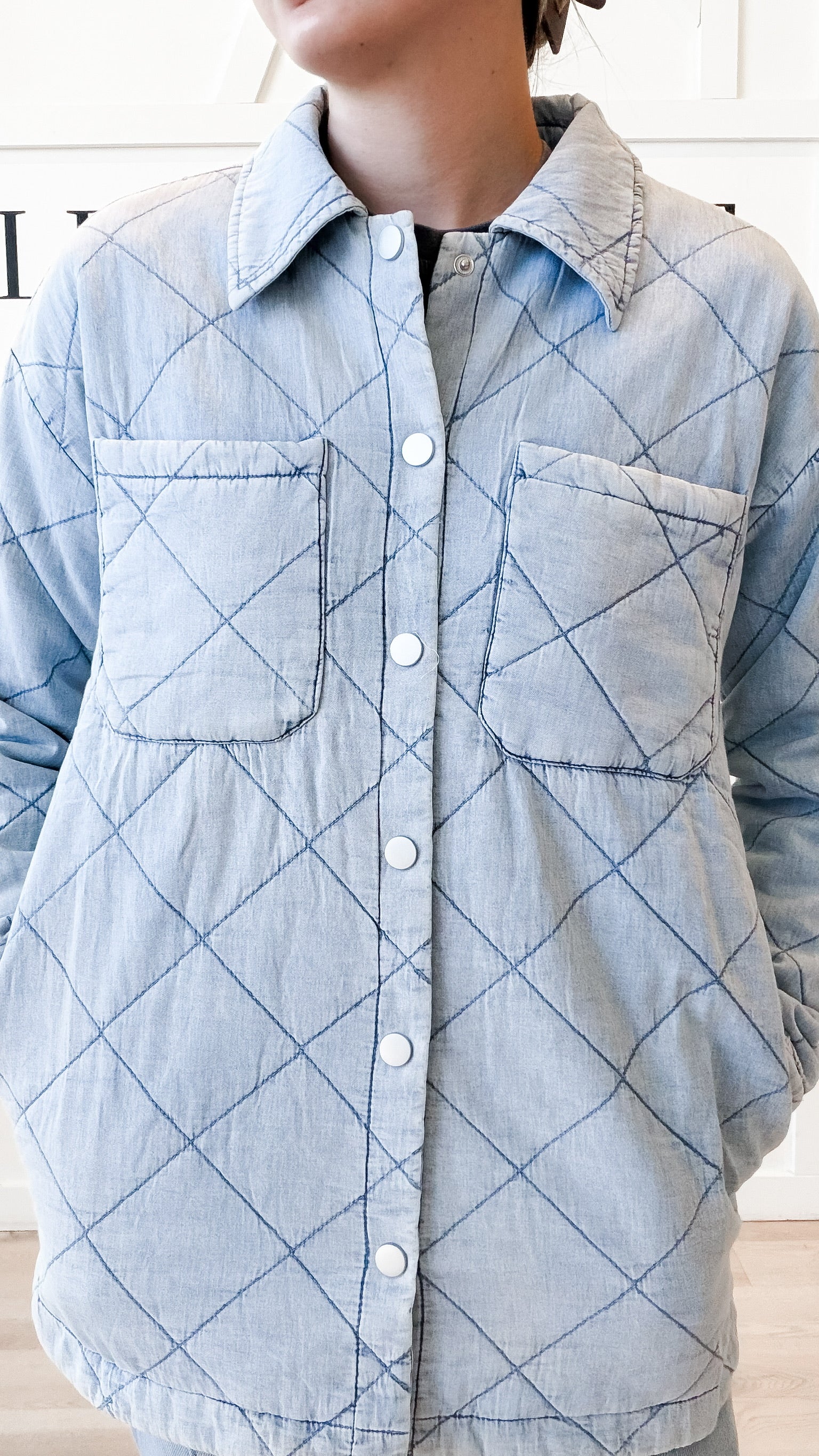 Savannah Quilted Tencel Shacket