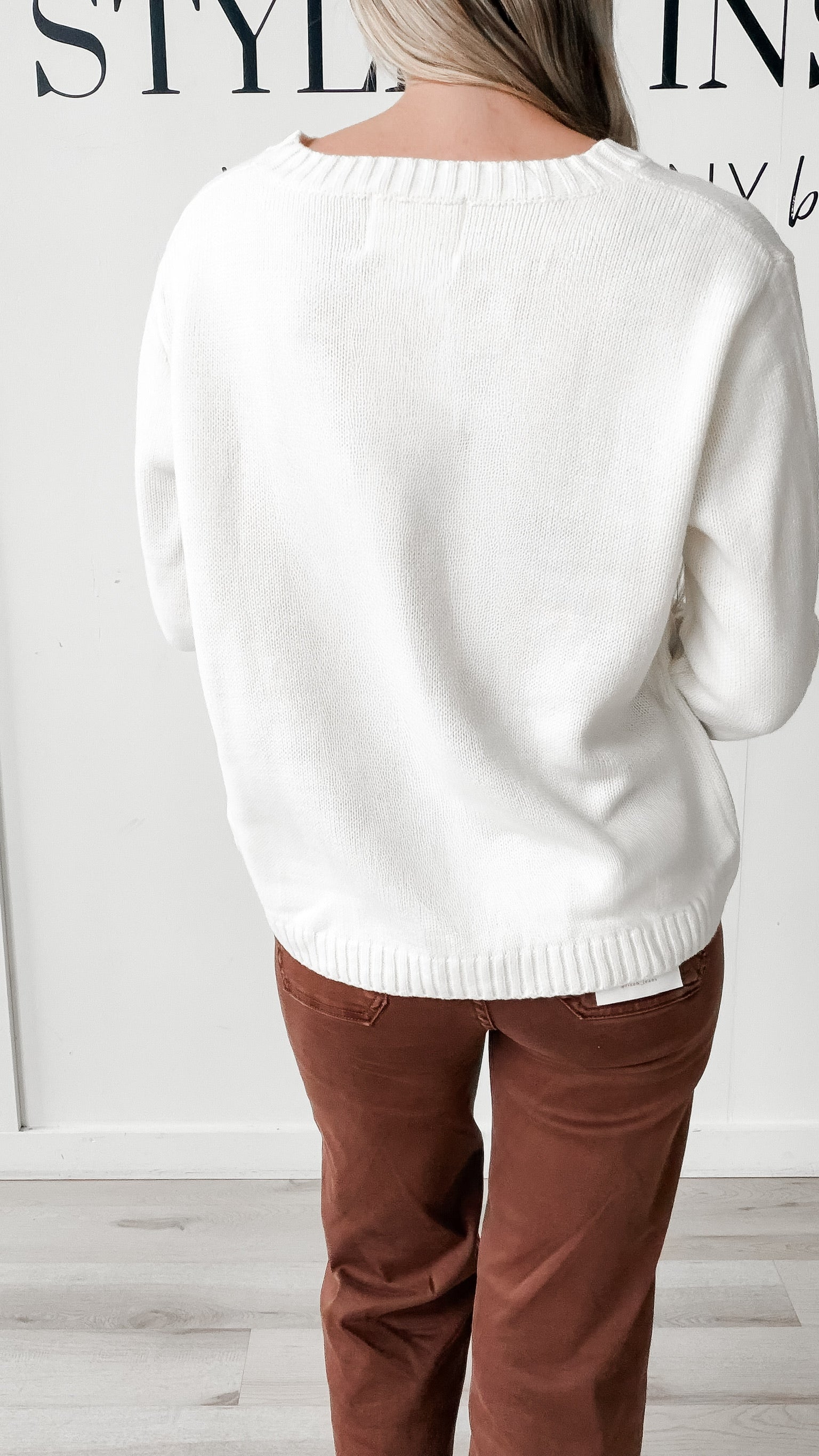 Coffee Weather Graphic Sweater