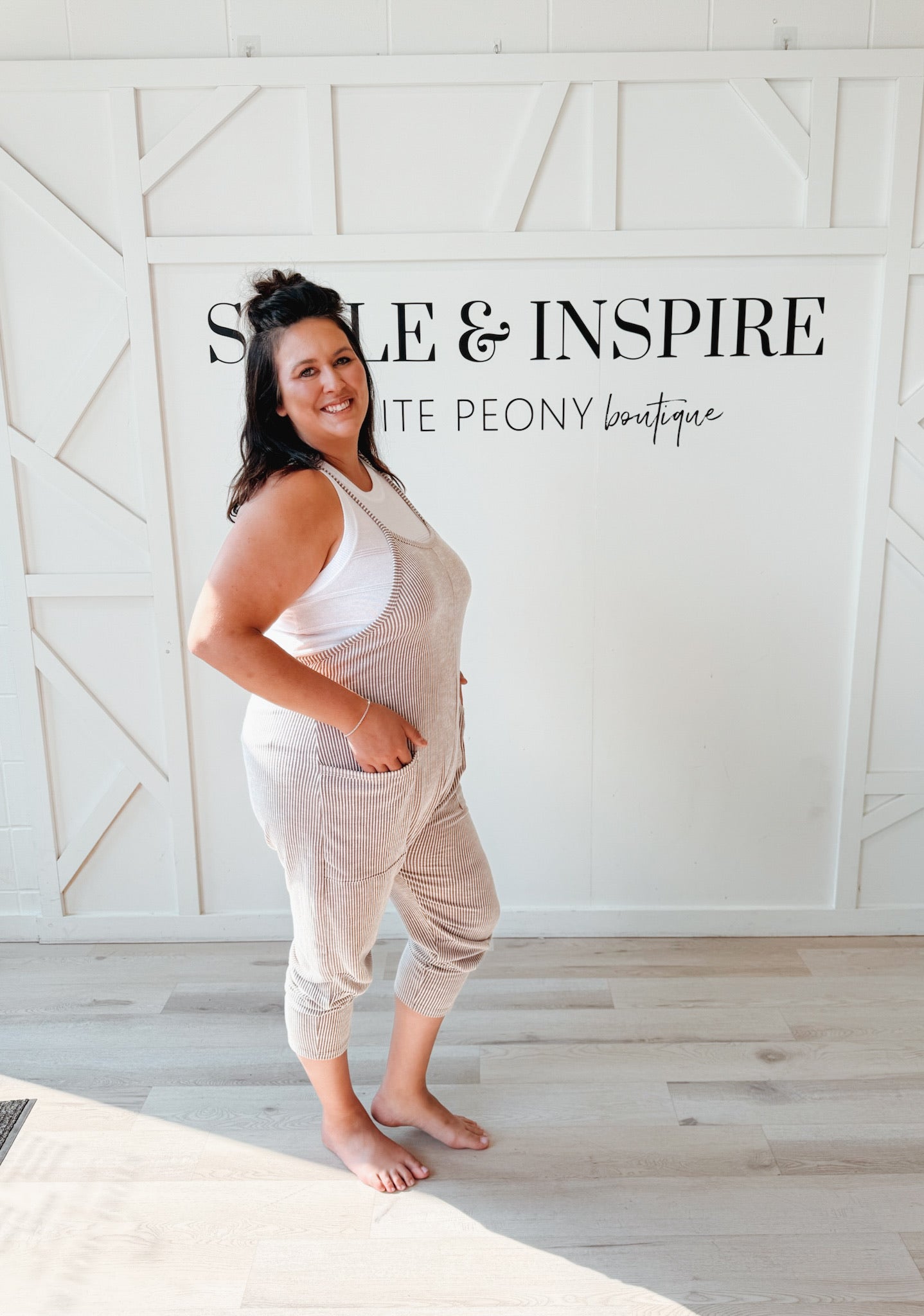 Trudy Spaghetti Strap Ribbed Jumpsuit