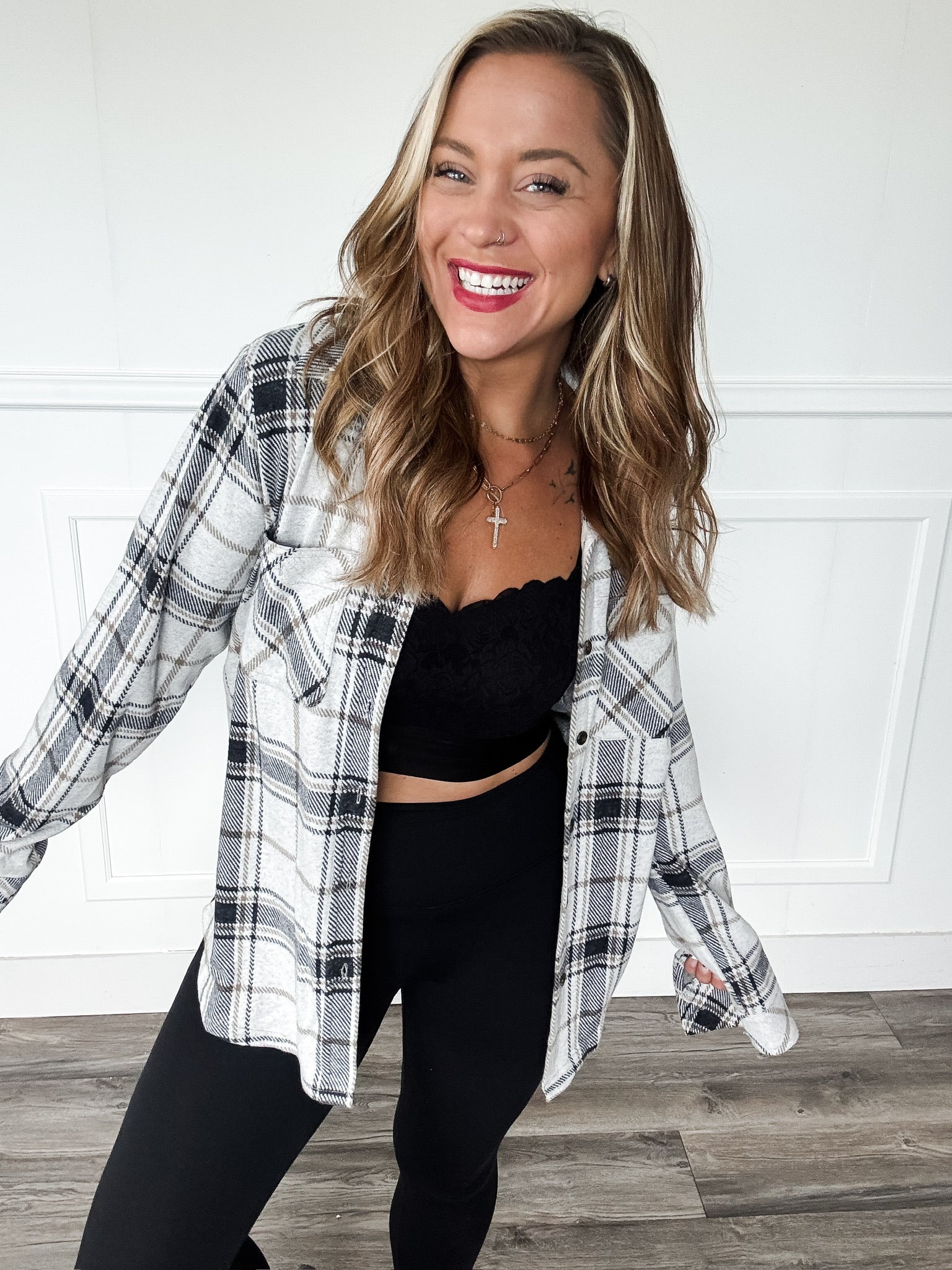 Maddy Brushed Plaid Shirt