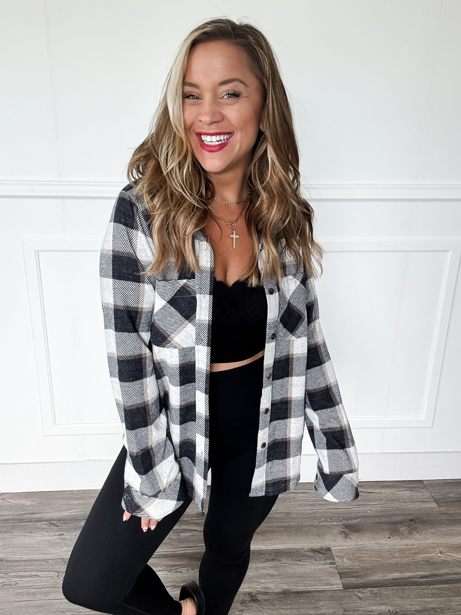 Maddy Brushed Plaid Shirt