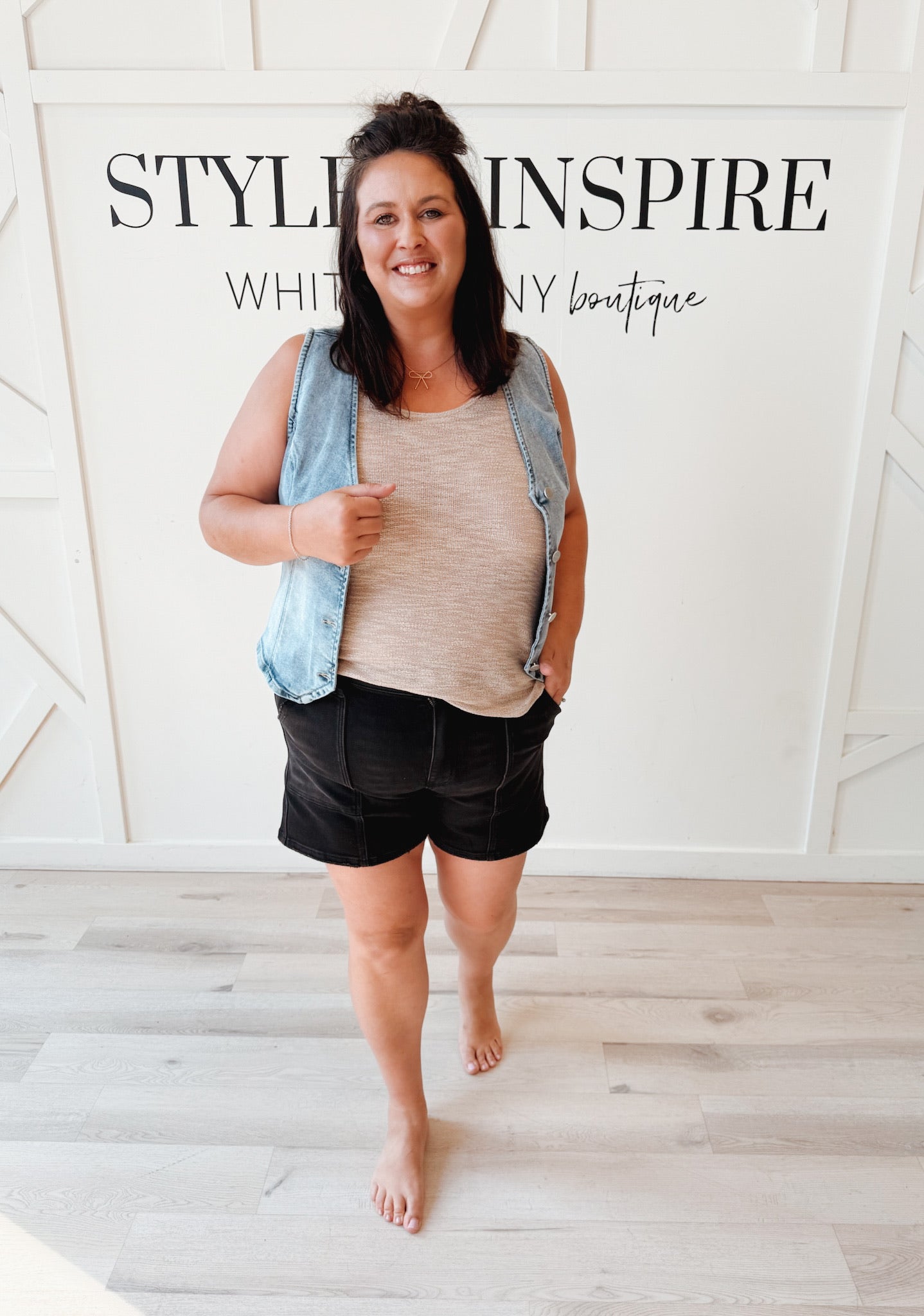 Janet V-Neck Button Down Vest *FINAL SALE*