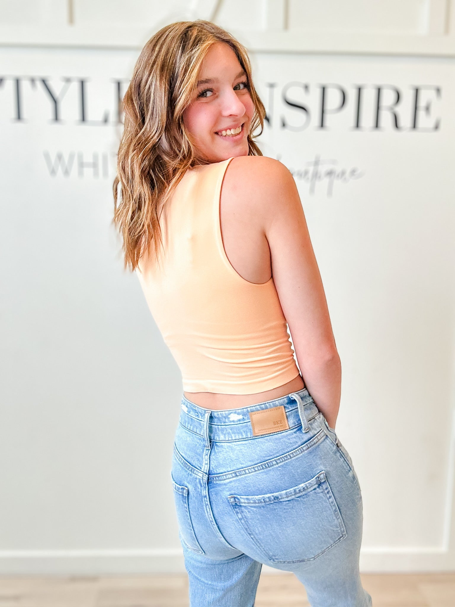 Nikibiki Crew Neck Crop Top