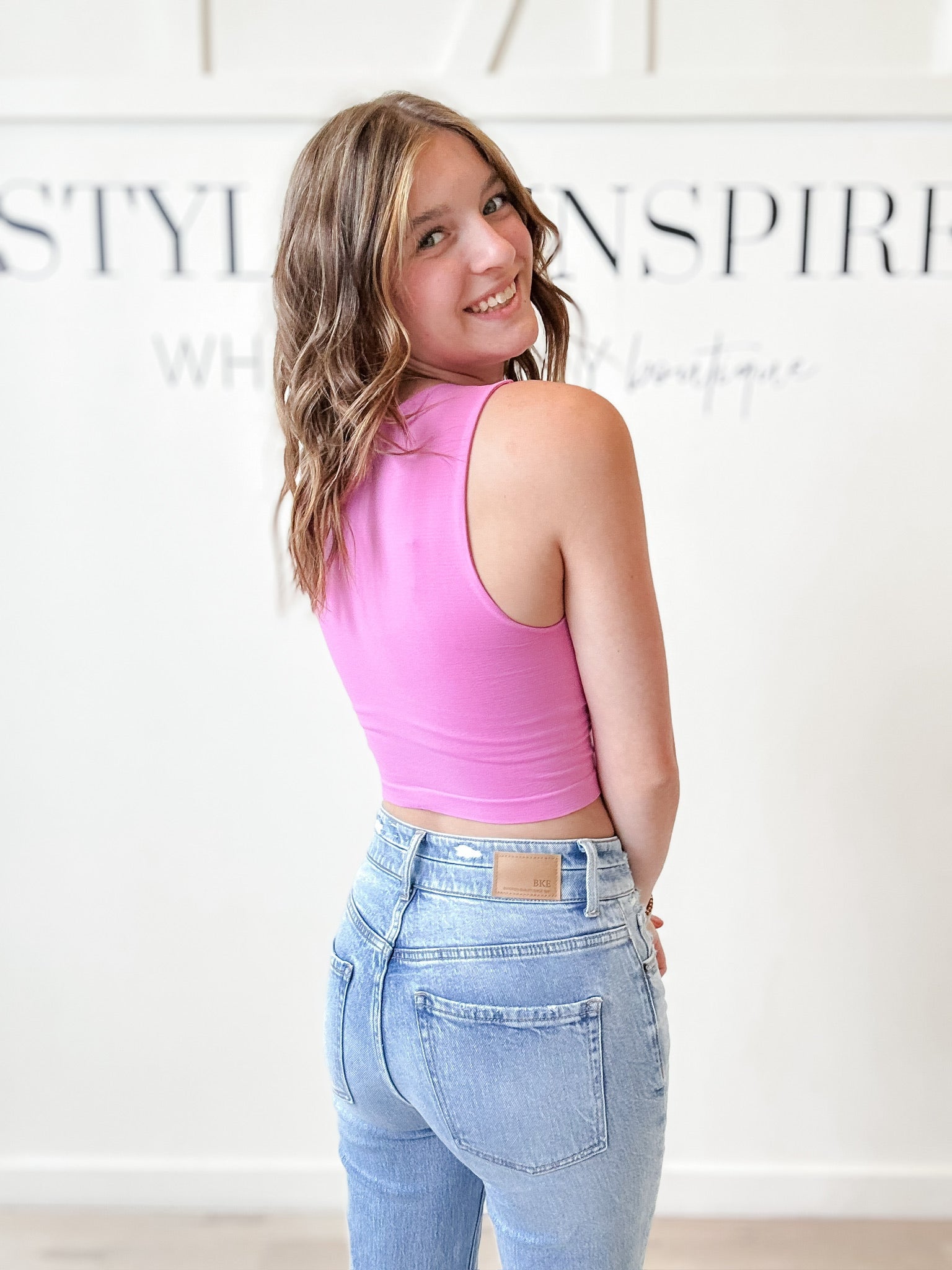 Nikibiki Crew Neck Crop Top