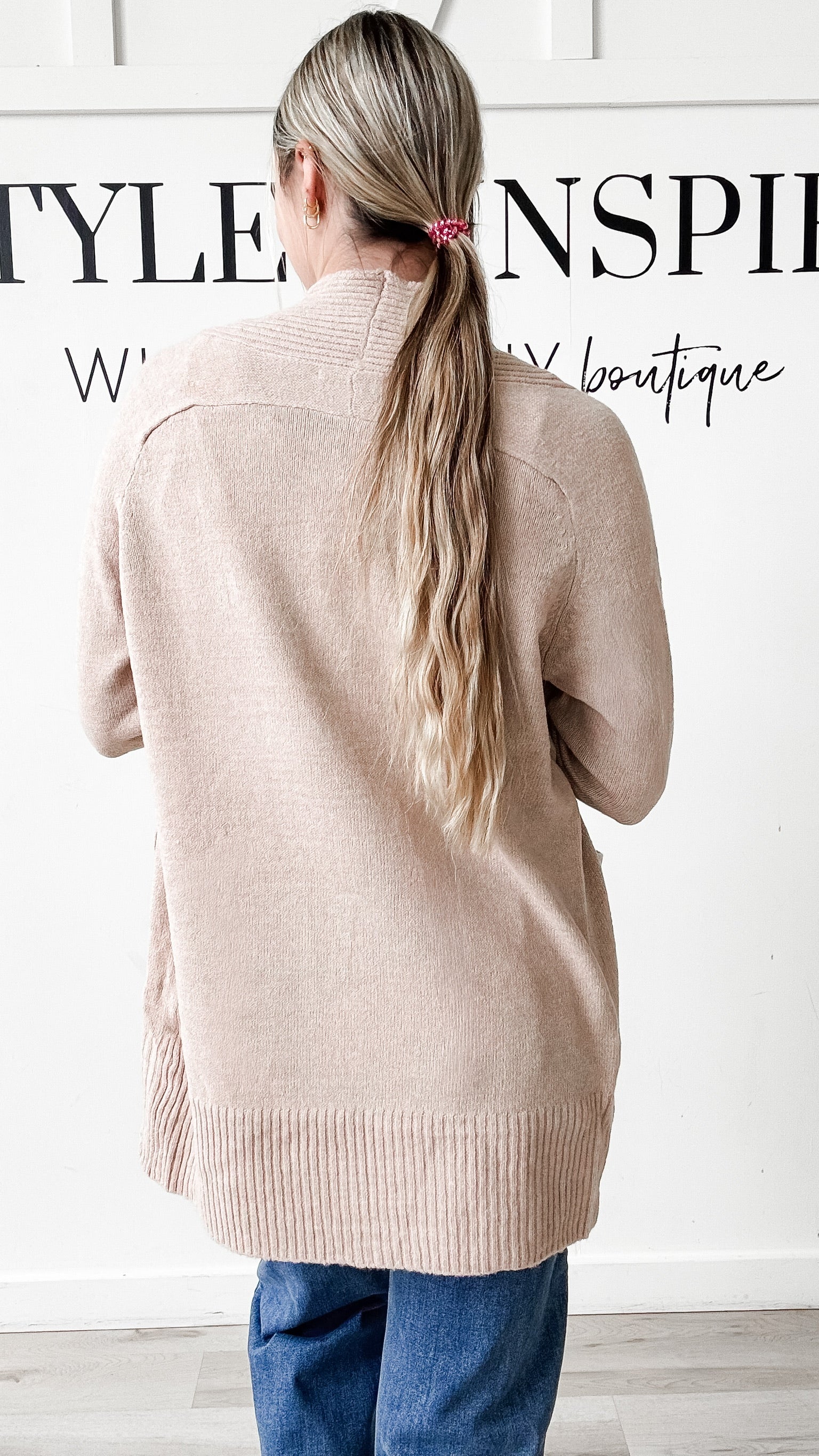 Bethany Ribbed Trim Cardigan