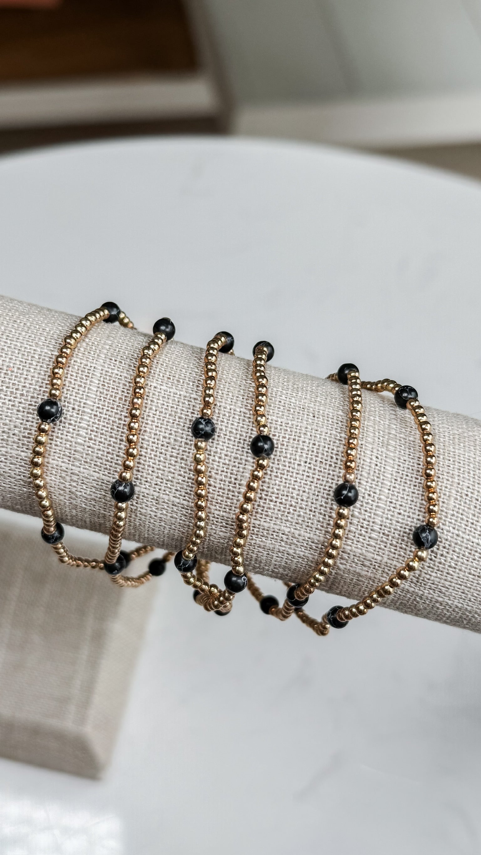 Delicate Gold Bead and Accent Bead Bracelets. *Final Sale*