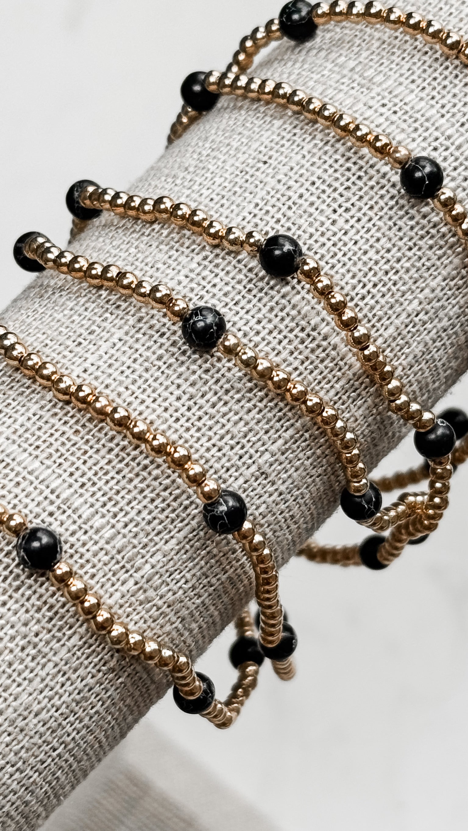 Delicate Gold Bead and Accent Bead Bracelets. *Final Sale*
