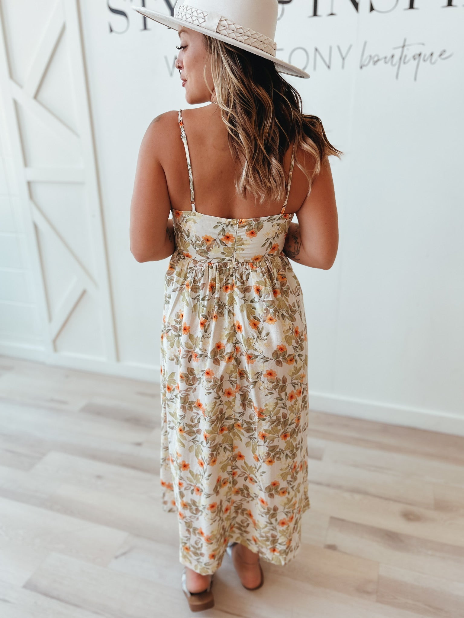 Reyna Braid Strap Midi Dress