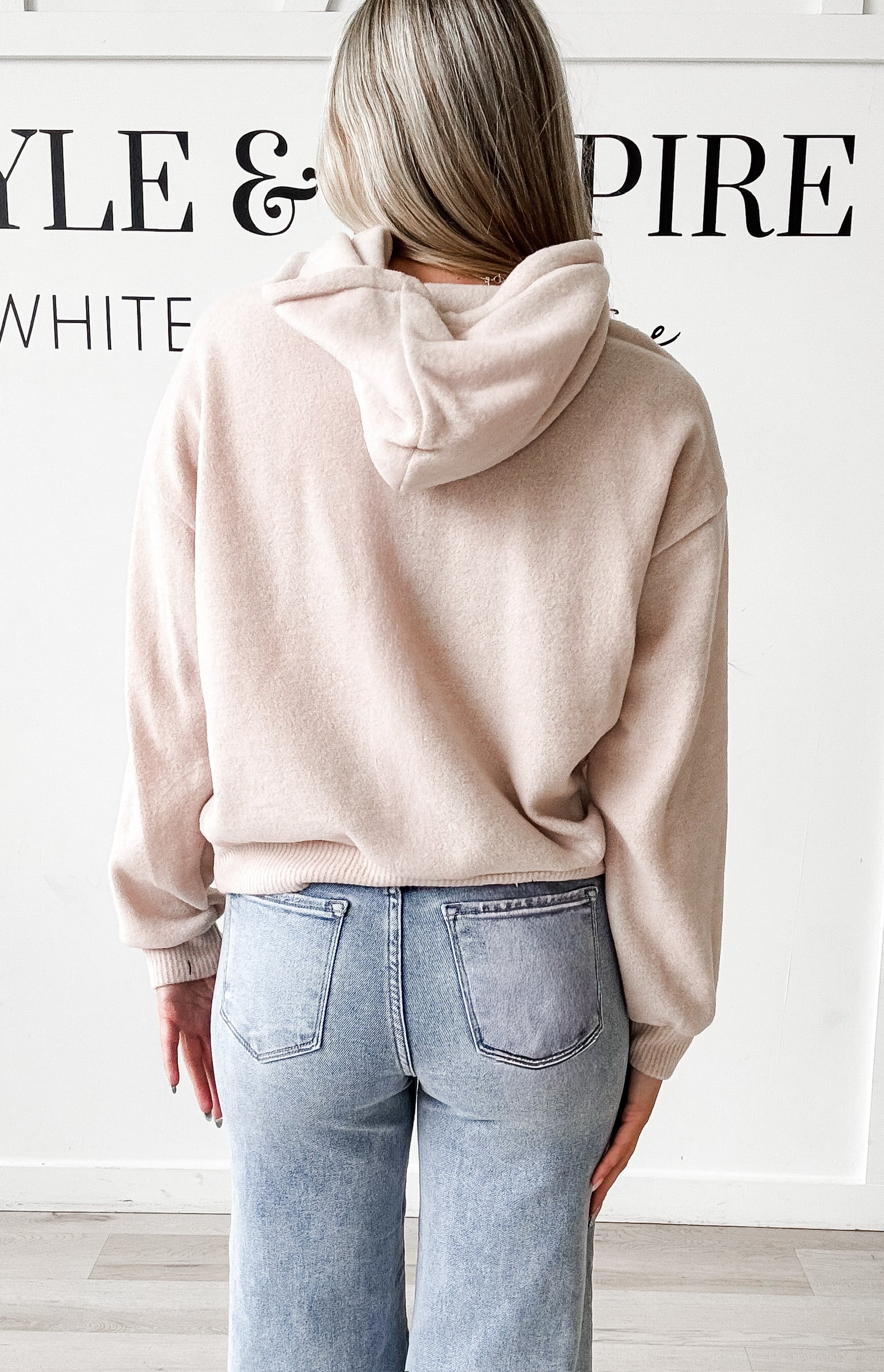 Karmen Brushed Hooded Top