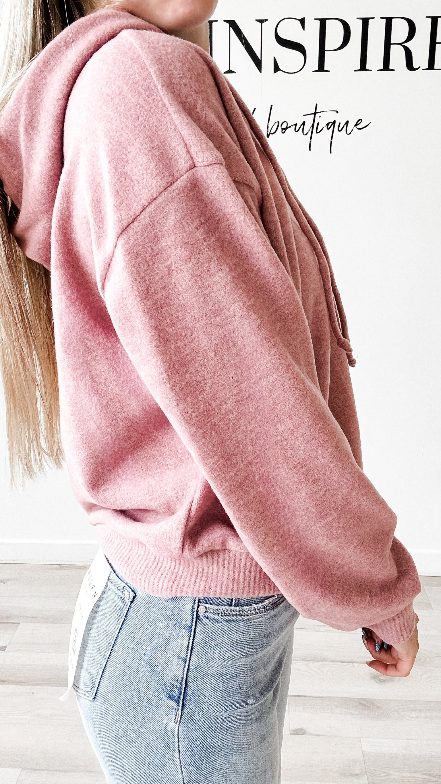Karmen Brushed Hooded Top