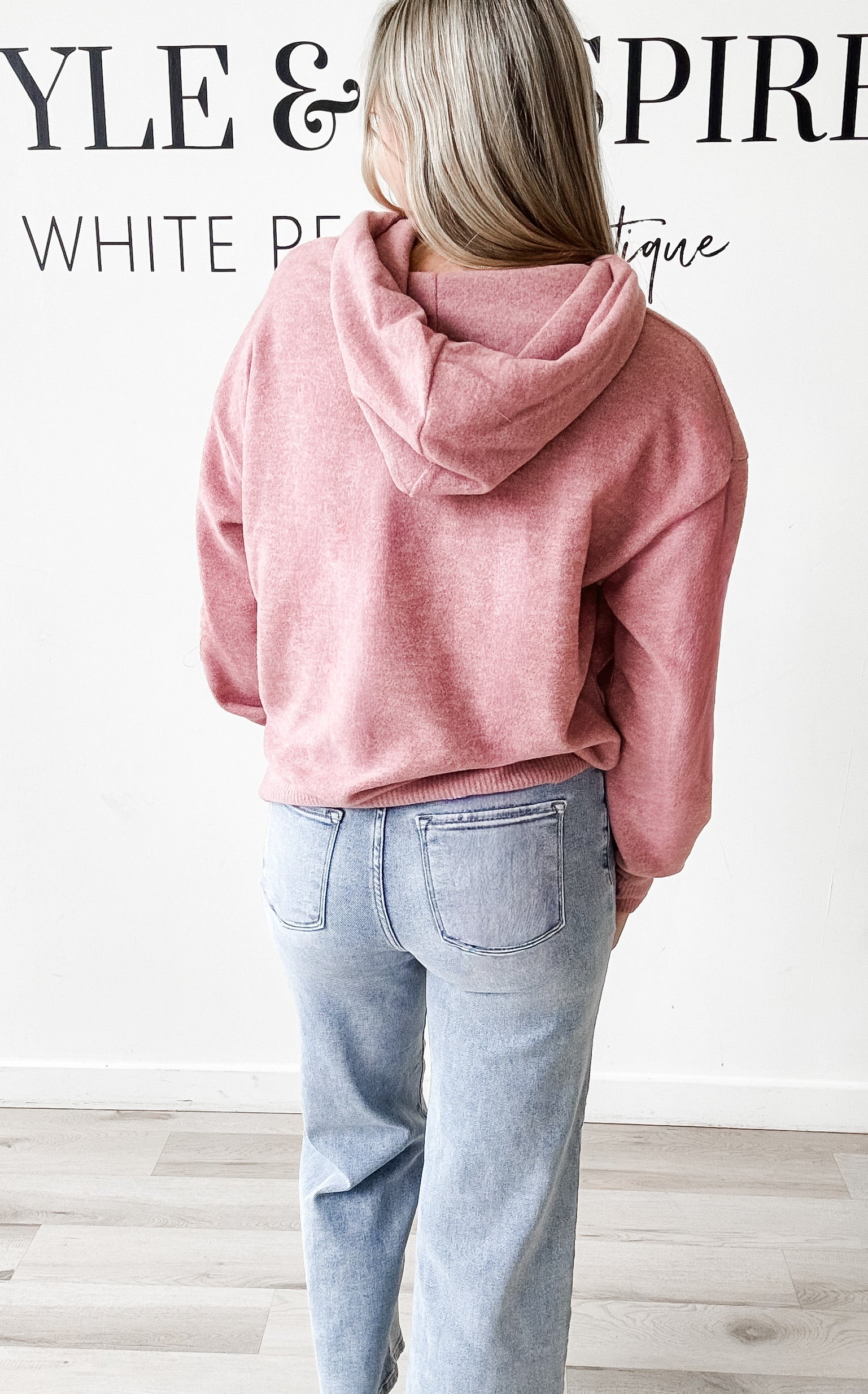 Karmen Brushed Hooded Top