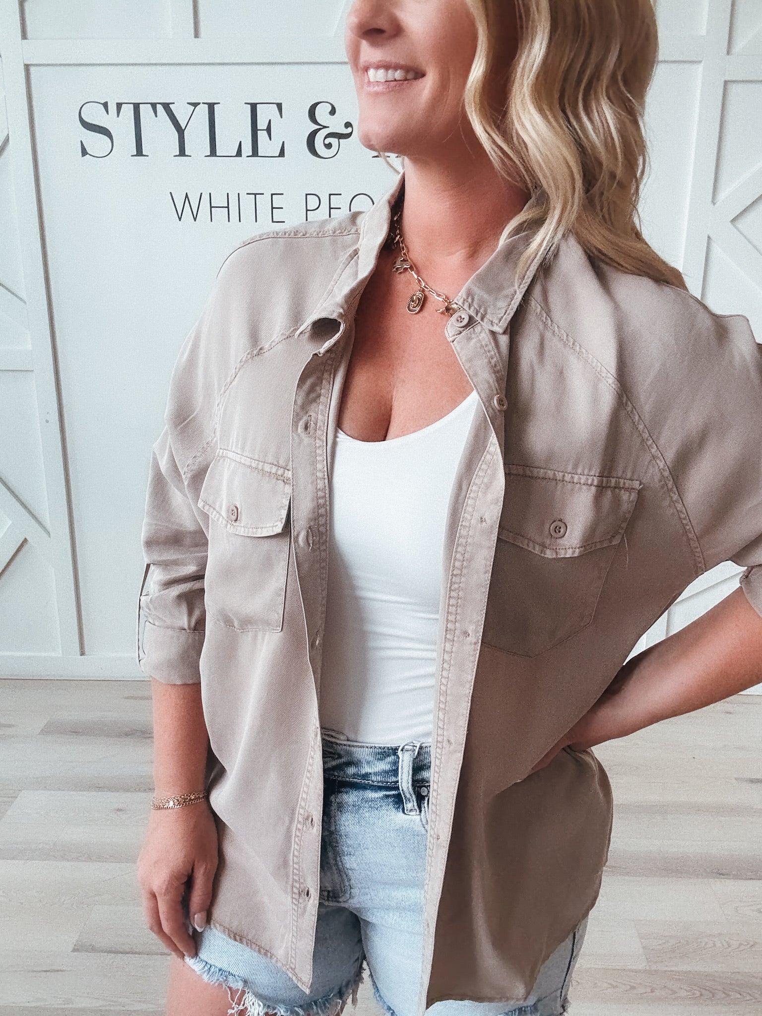 Sofia Oversized Tencel Shirt