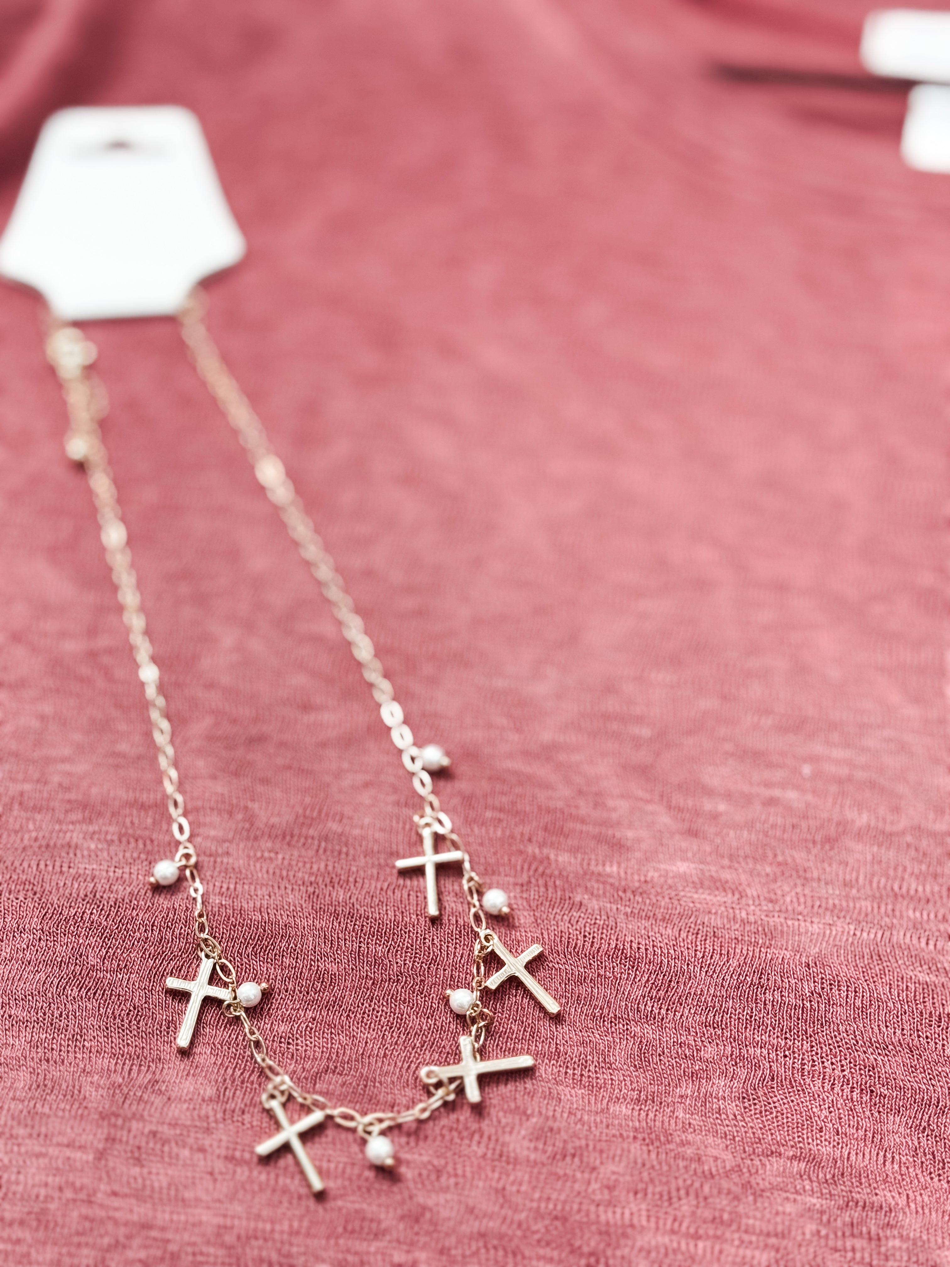 Cross Charm Necklace. *Final Sale*