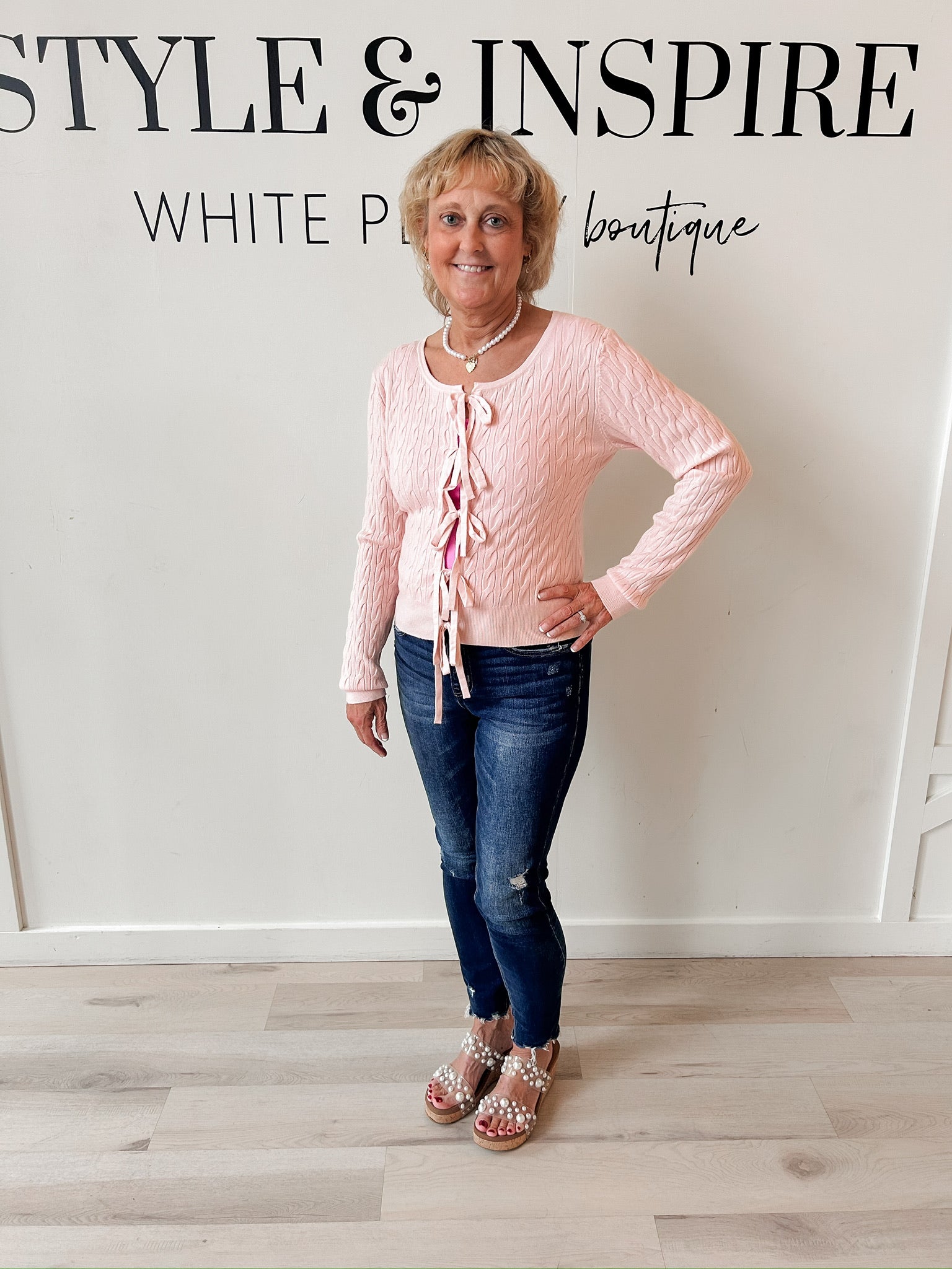 Megan Tie Front Sweater
