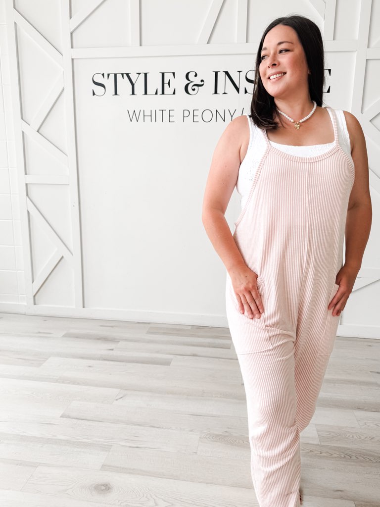 Trudy Spaghetti Strap Ribbed Jumpsuit