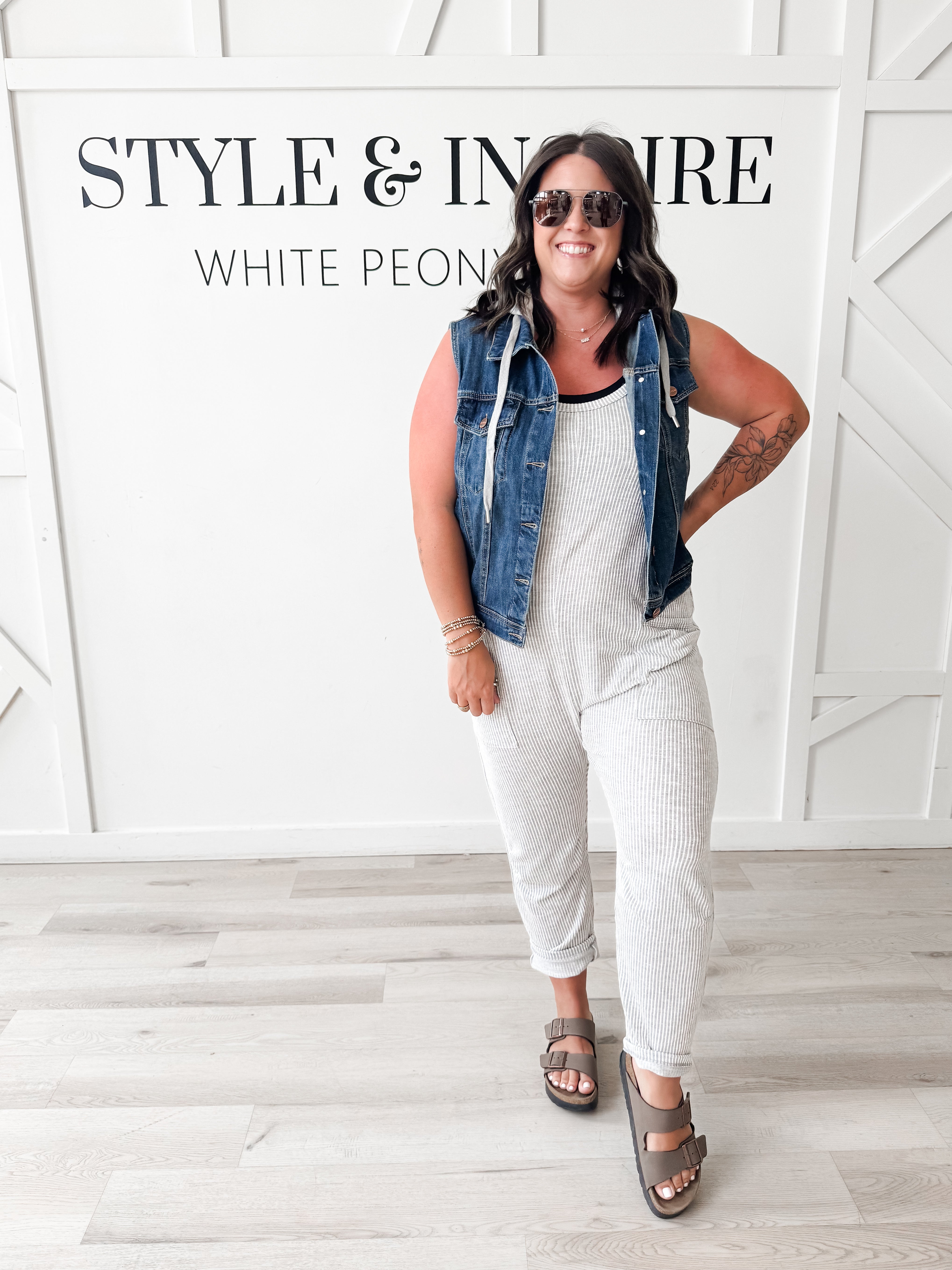 Timmie Hooded Jean Vest