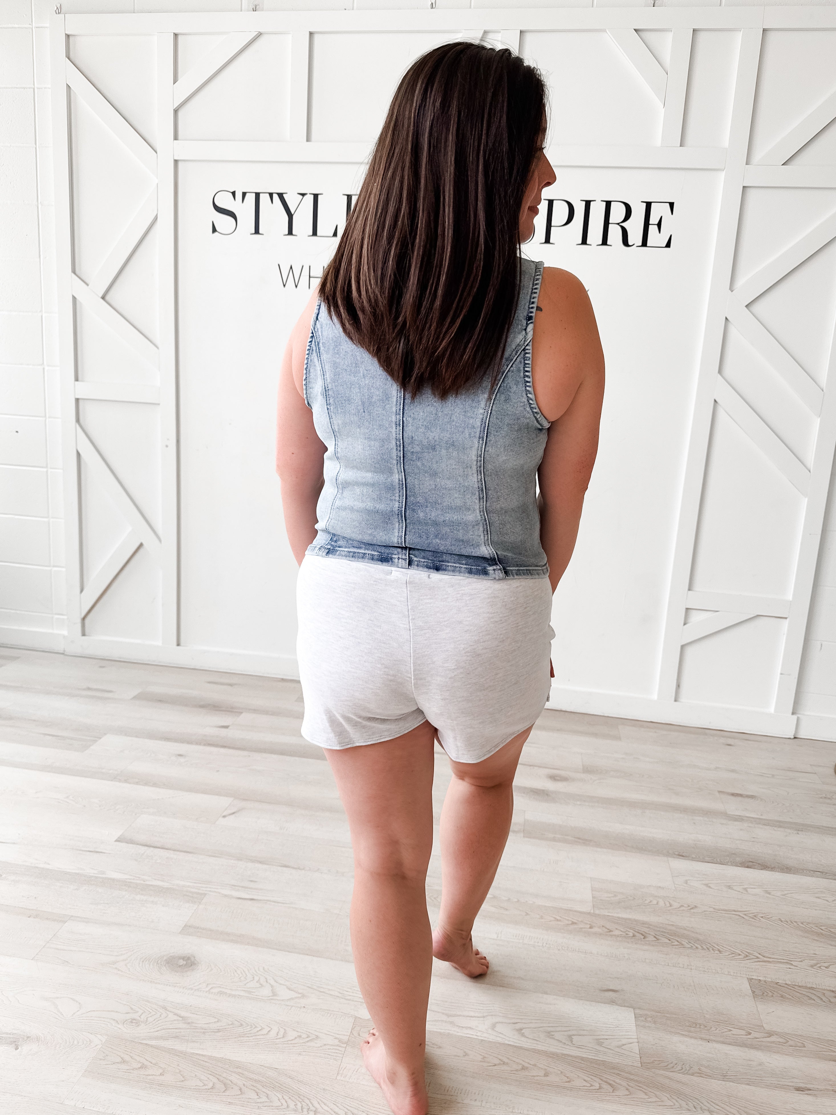 Janet V-Neck Button Down Vest *FINAL SALE*